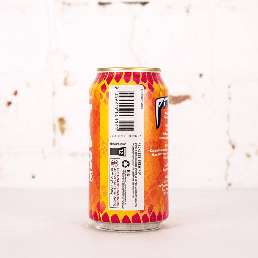 Reckless x Pit Viper - 'BX Lager: Snake Bite' Lime & Ginger Lager