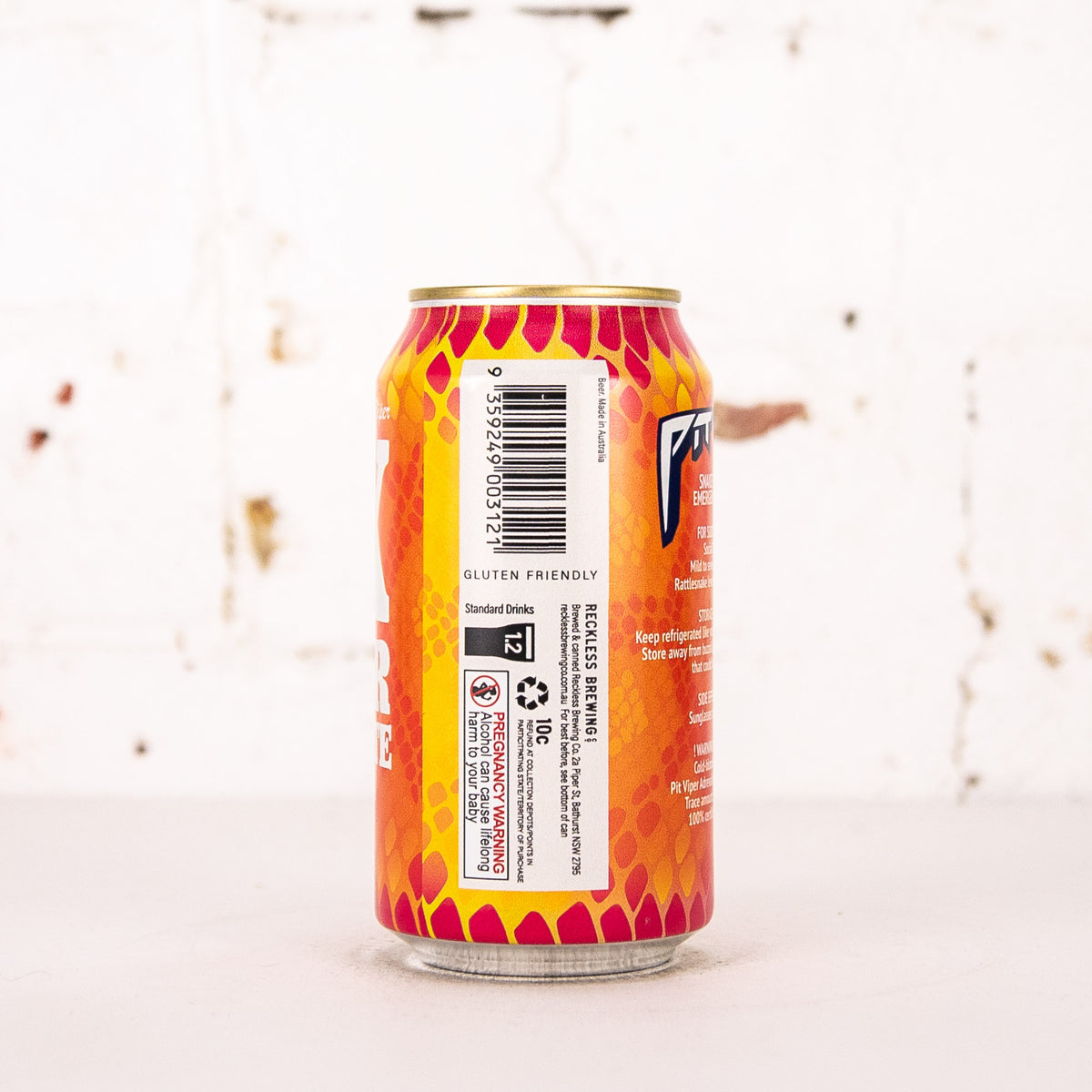 Reckless x Pit Viper - 'BX Lager: Snake Bite' Lime & Ginger Lager
