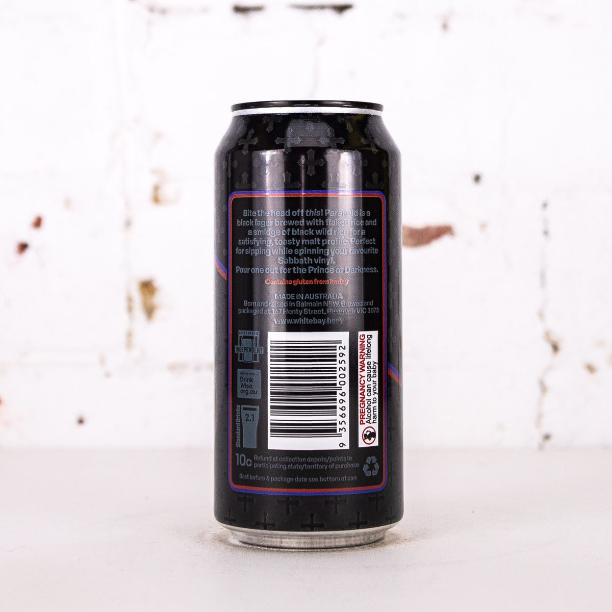 White Bay - Paranoid Black Rice Lager
