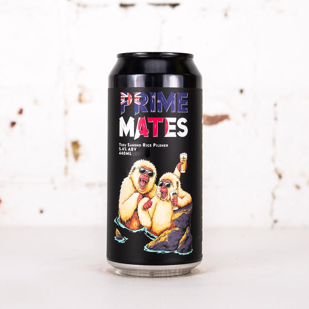 Double Vision x Yellow Monkey - 'Prime Mates' Yuzu Sansho Rice Pilsner