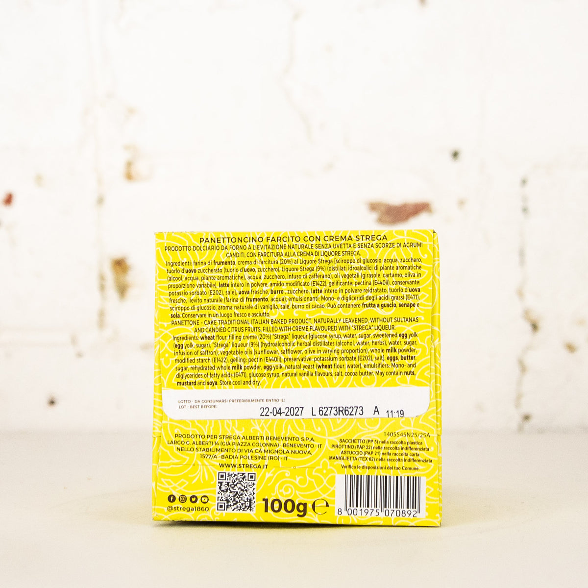Strega Alberti - Panettone Strega Cream 100g