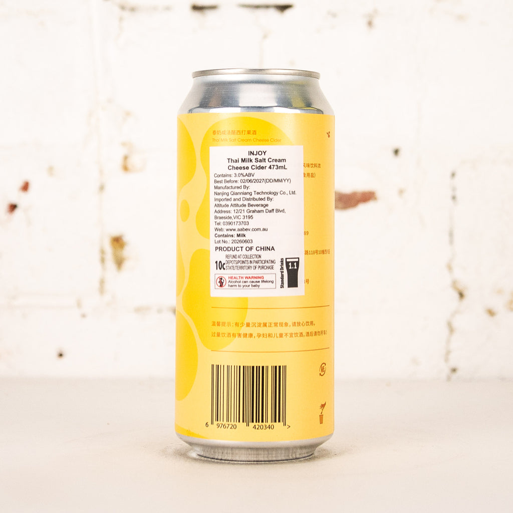 Injoy - Thai Milk Salt Cream Cheese Cider