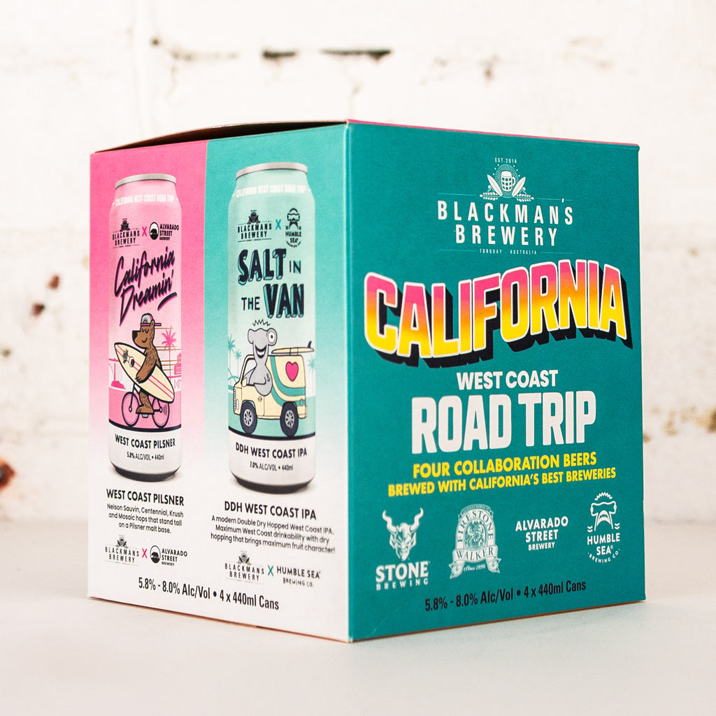 Blackman's - California West Coast Road Trip Mixed 4 Pack