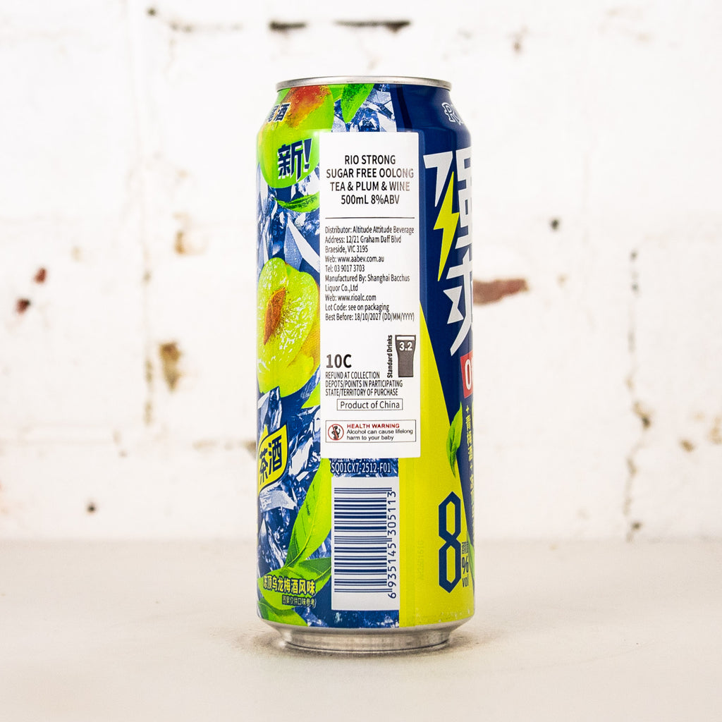 RIO - Strong Zero Sugar Oolong Tea & Plum 500ml