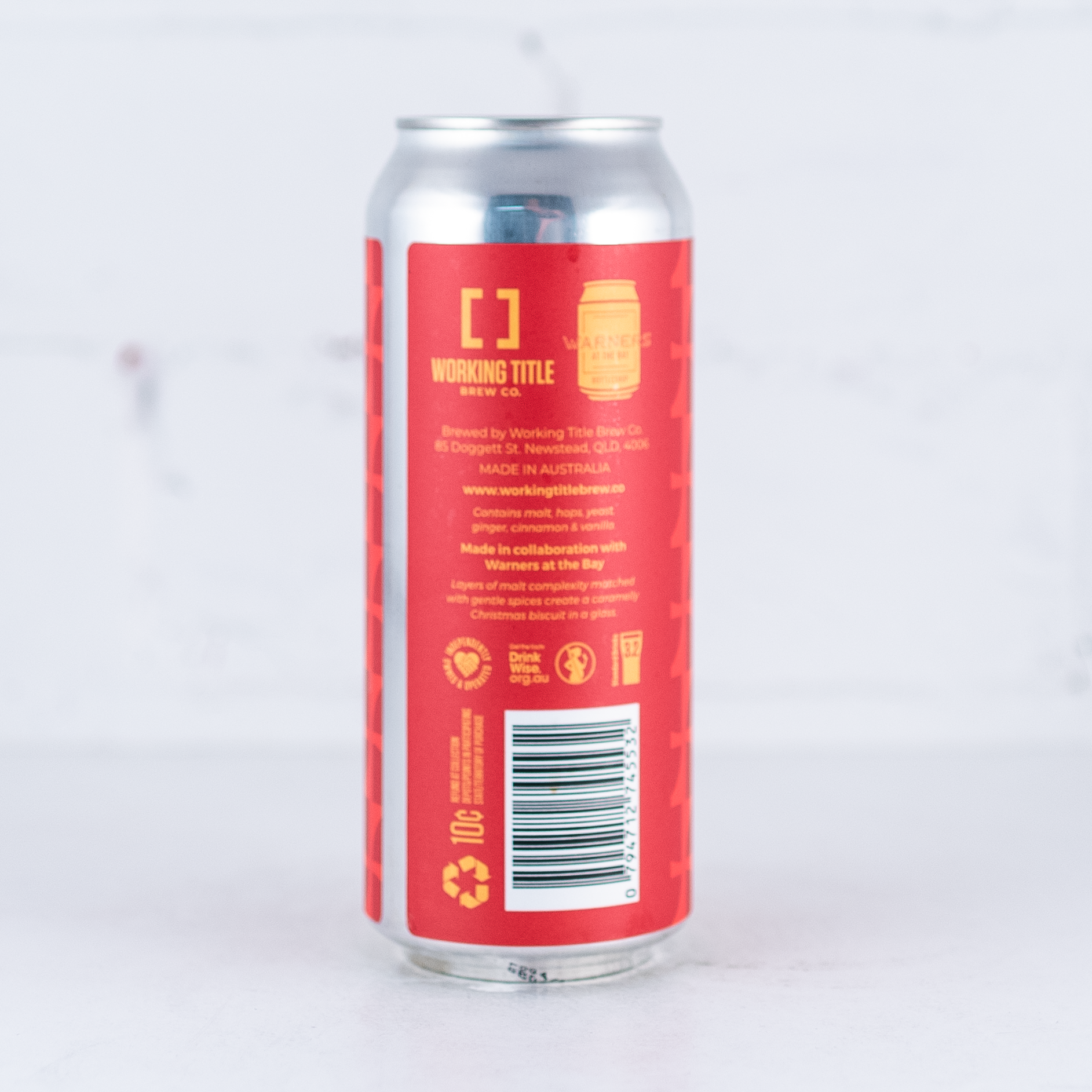 Working Title x Warners at the Bay - 'Half Baked' Speculaas Red Ale