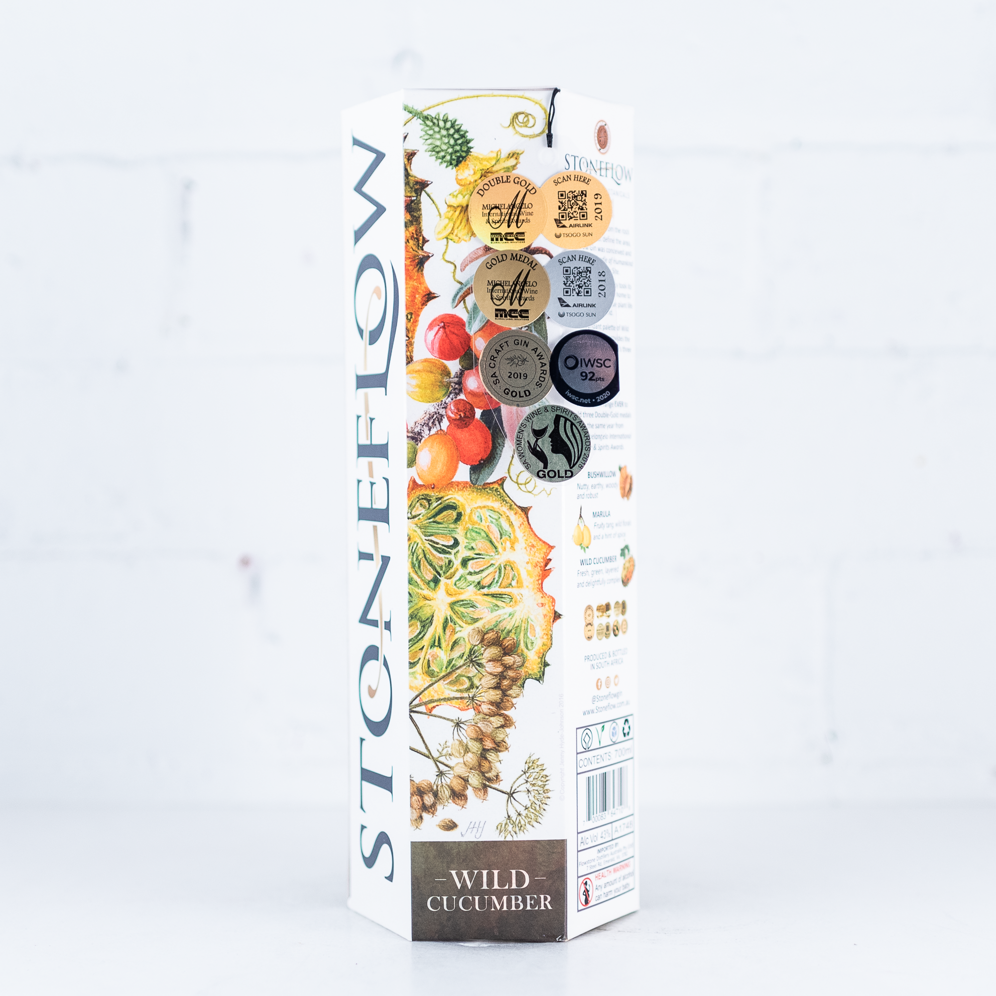 Stoneflow - Wild Cucumber Gin 700ml