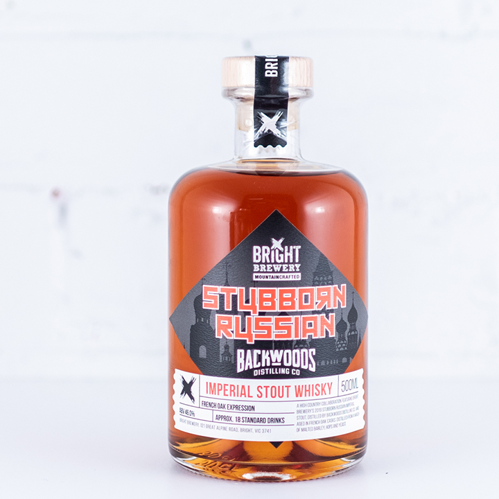 Bright Brewery x Backwoods Distilling 'Stubborn Russian' Imp Stout Whisky 500ml