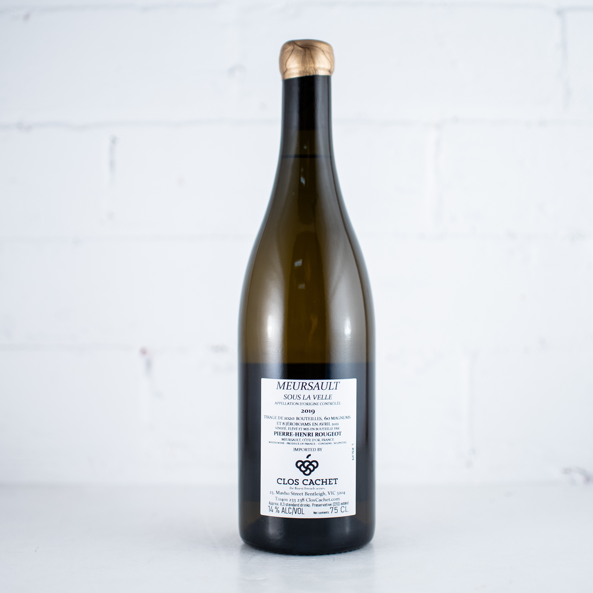 Pierre Henri Rougeot - Meursault "Sous la Velle" 2019 750ml