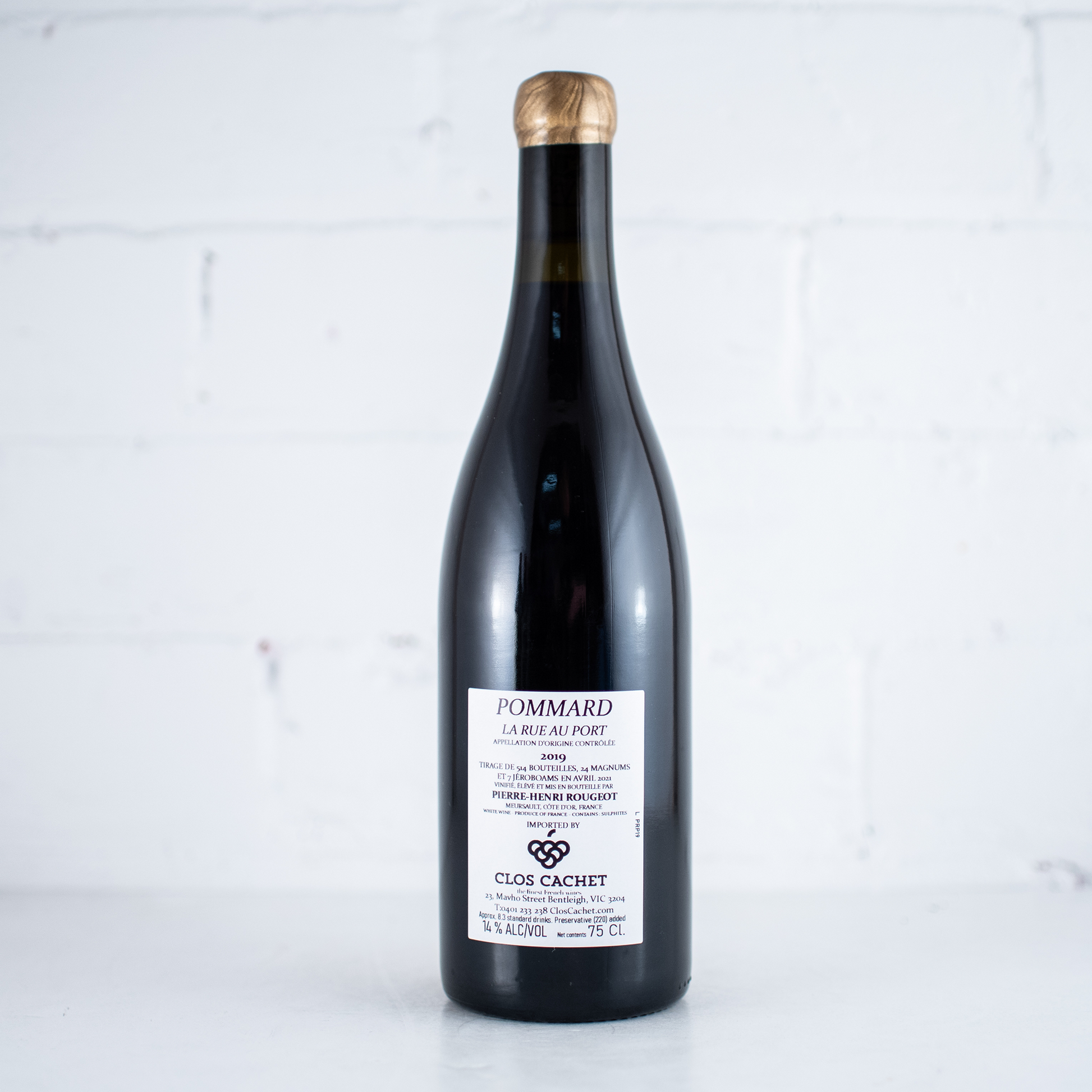 Pierre Henri Rougeot - Pommard "Rue au Port" 2019 750ml