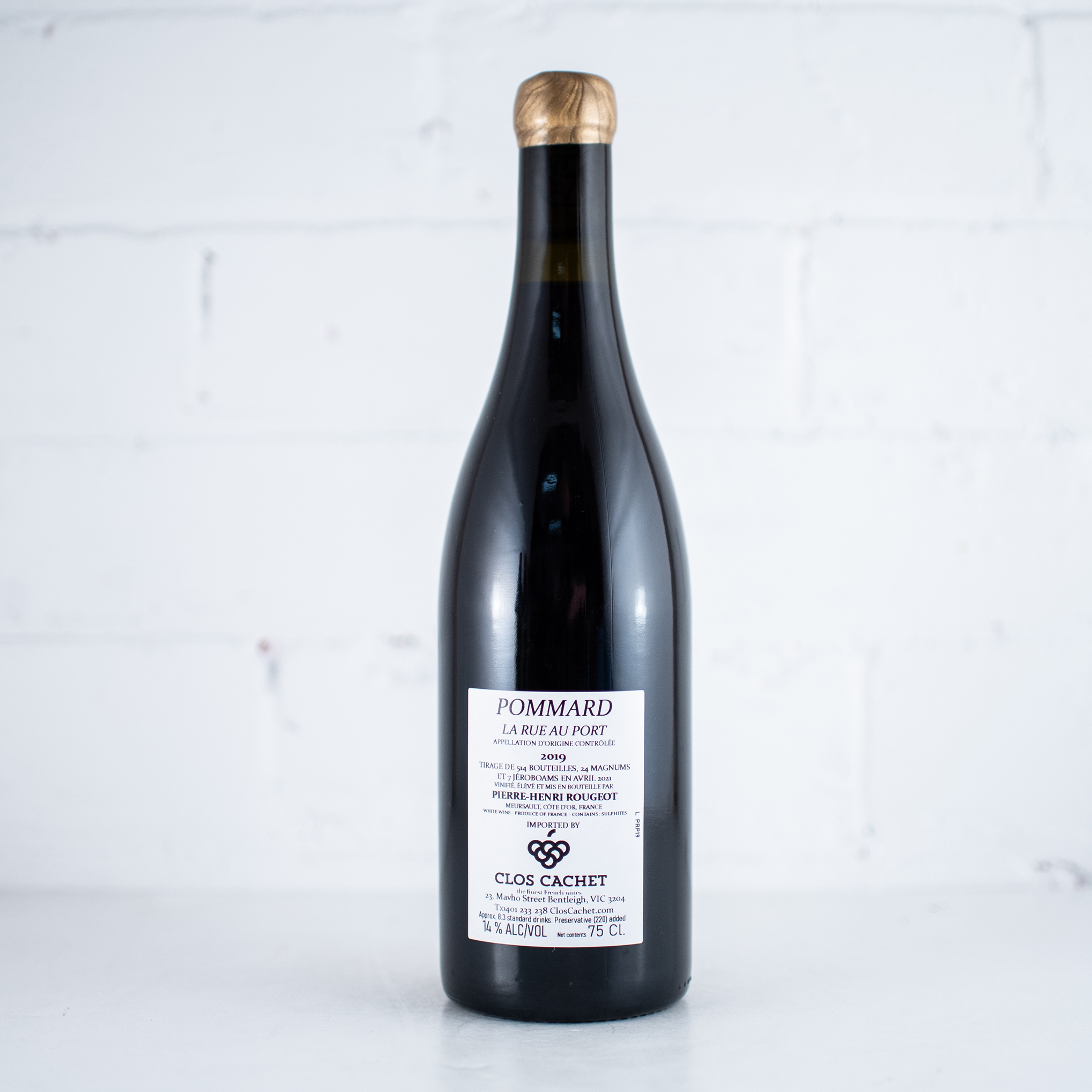 Pierre Henri Rougeot - Pommard "Rue au Port" 2019 750ml
