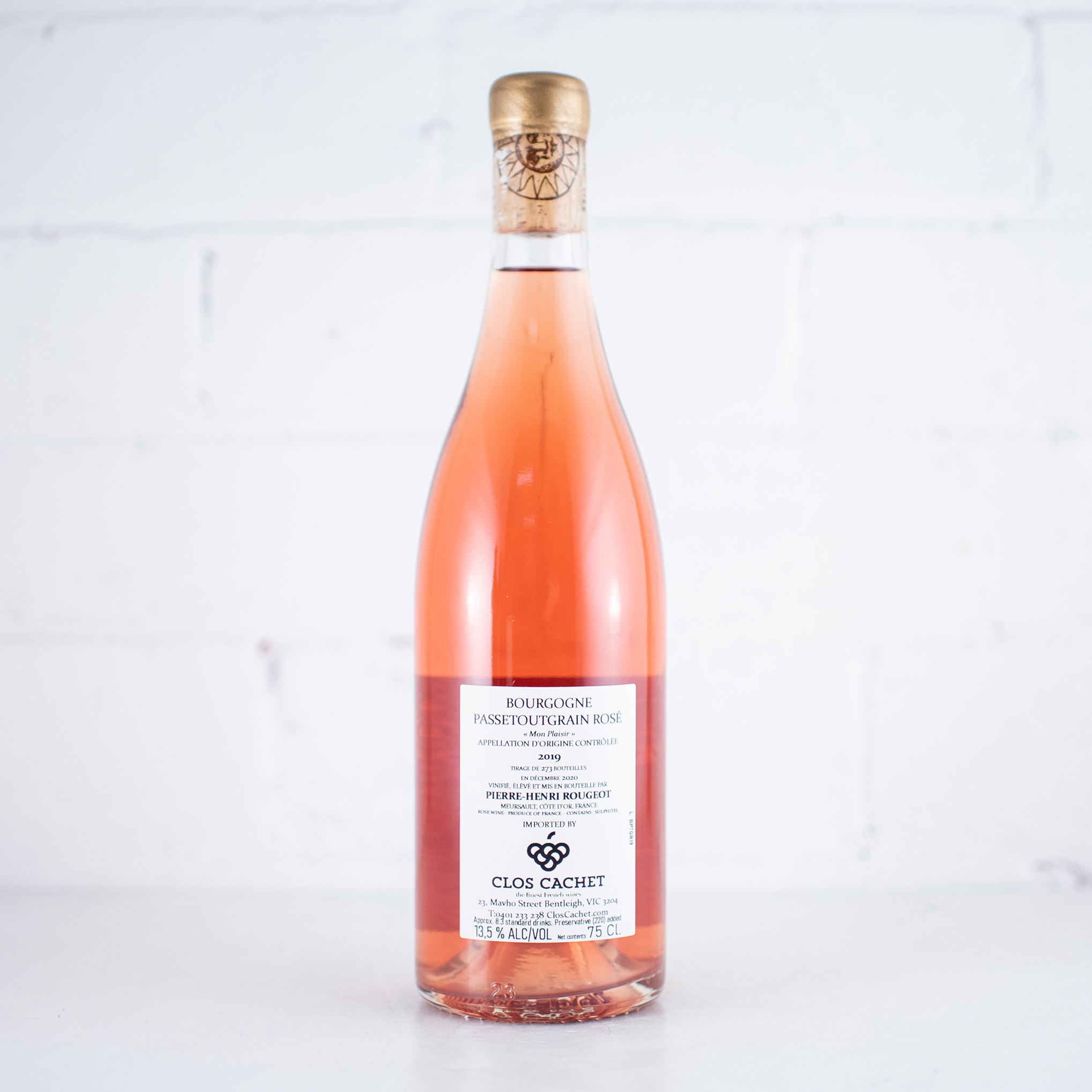 Pierre-Henri Rougeot - Bourgogne Passetoutgrain "Mon Plasir" Rose 750ml