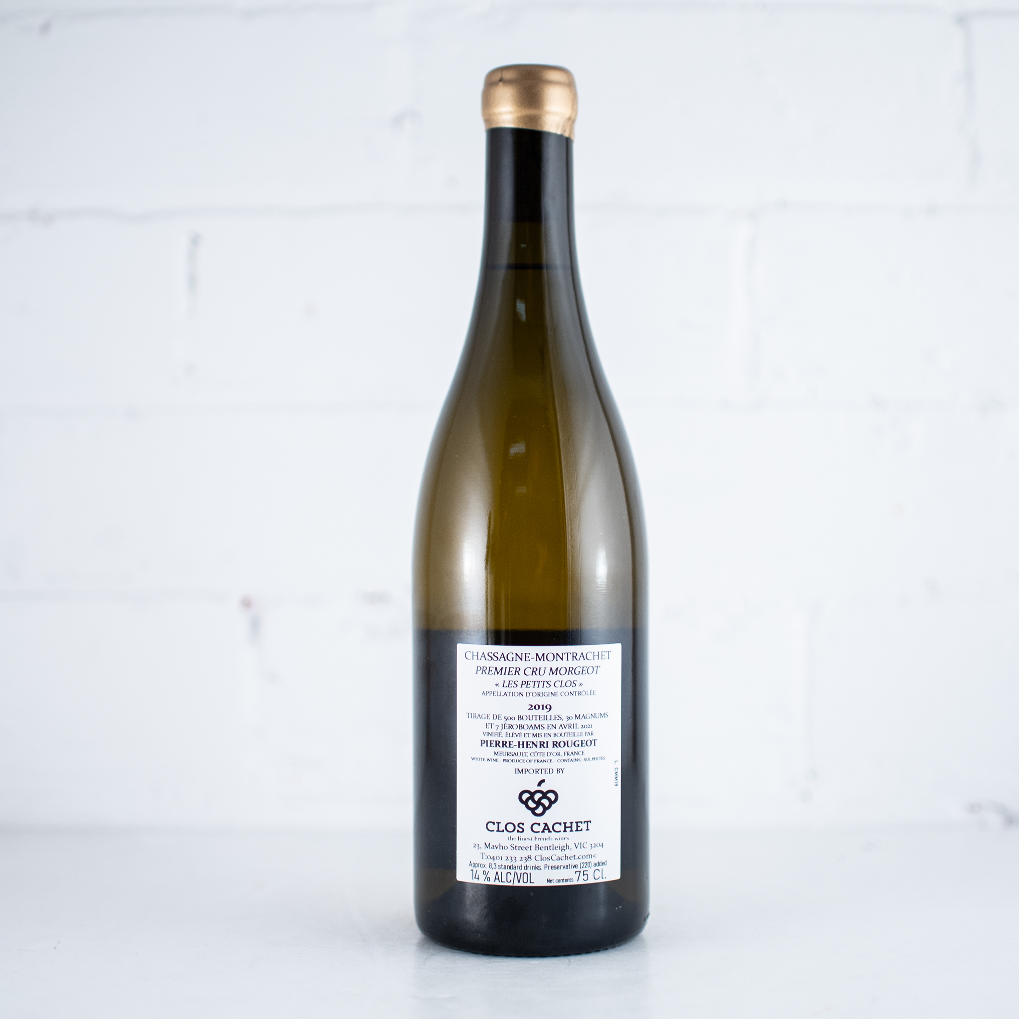 Pierre-Henri Rougeot - Chassagne Montrachet 1er Cru Morgeot Les Petits Clos 2019 750ml
