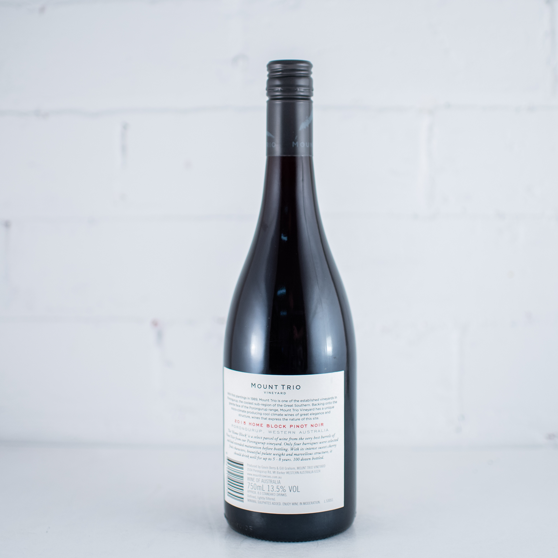 Mount Trio - Home Block Pinot Noir 2015 750ml