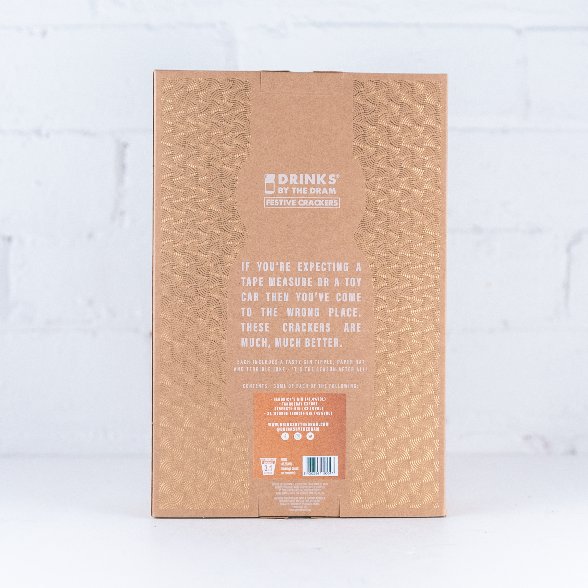 Drinks by the Dram - Festive Crackers Gin 3 x 30ml