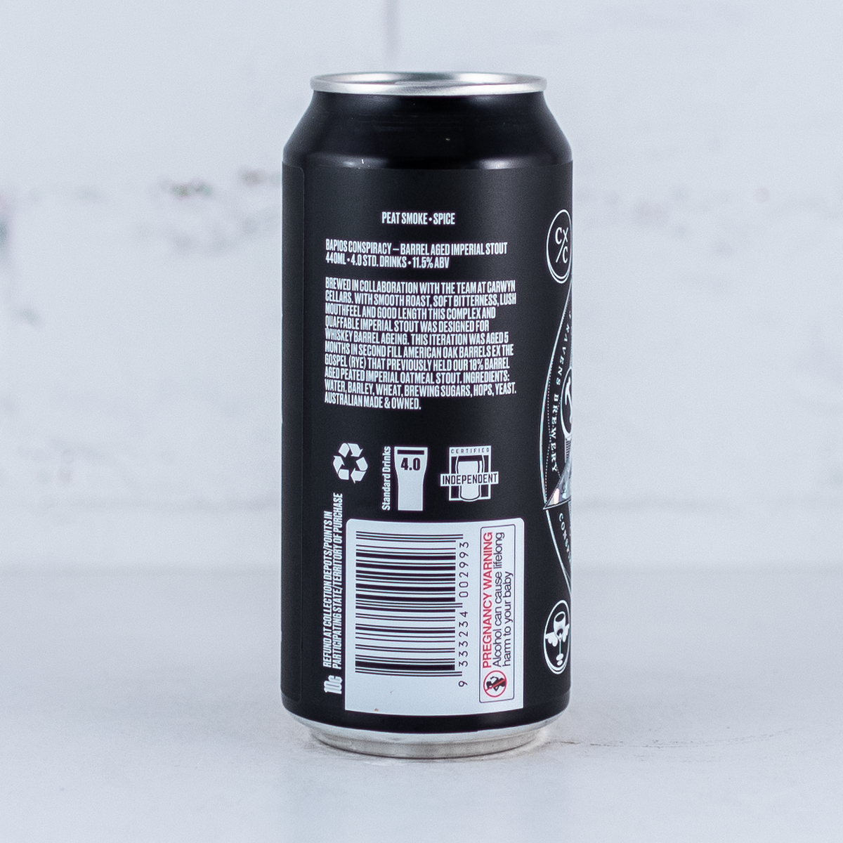 3 Ravens x Carwyn Cellars 'BAPIOS Conspiracy' BA Imperial Stout