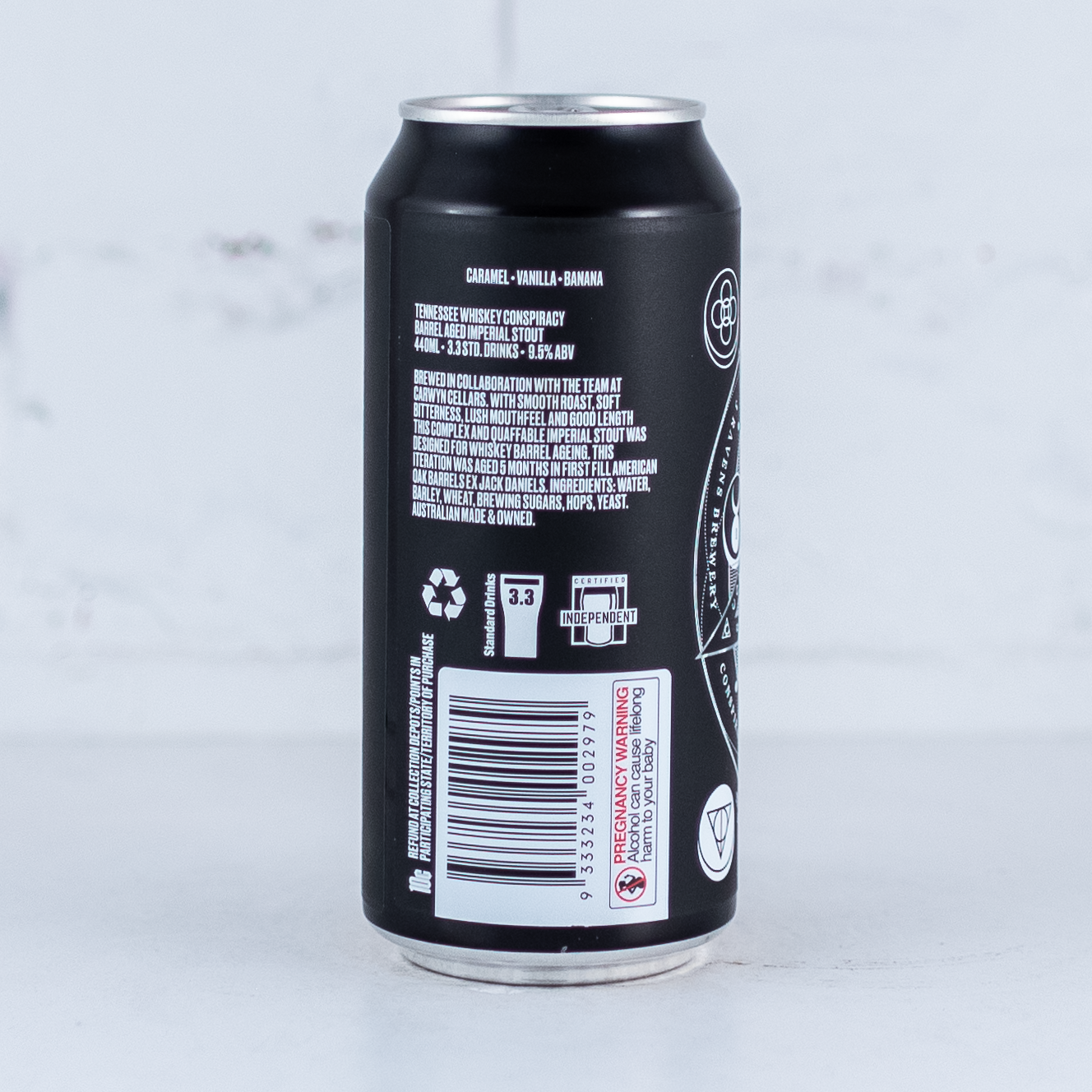 3 Ravens x Carwyn Cellars 'Tennessee Whiskey Conspiracy' BA Imperial Stout