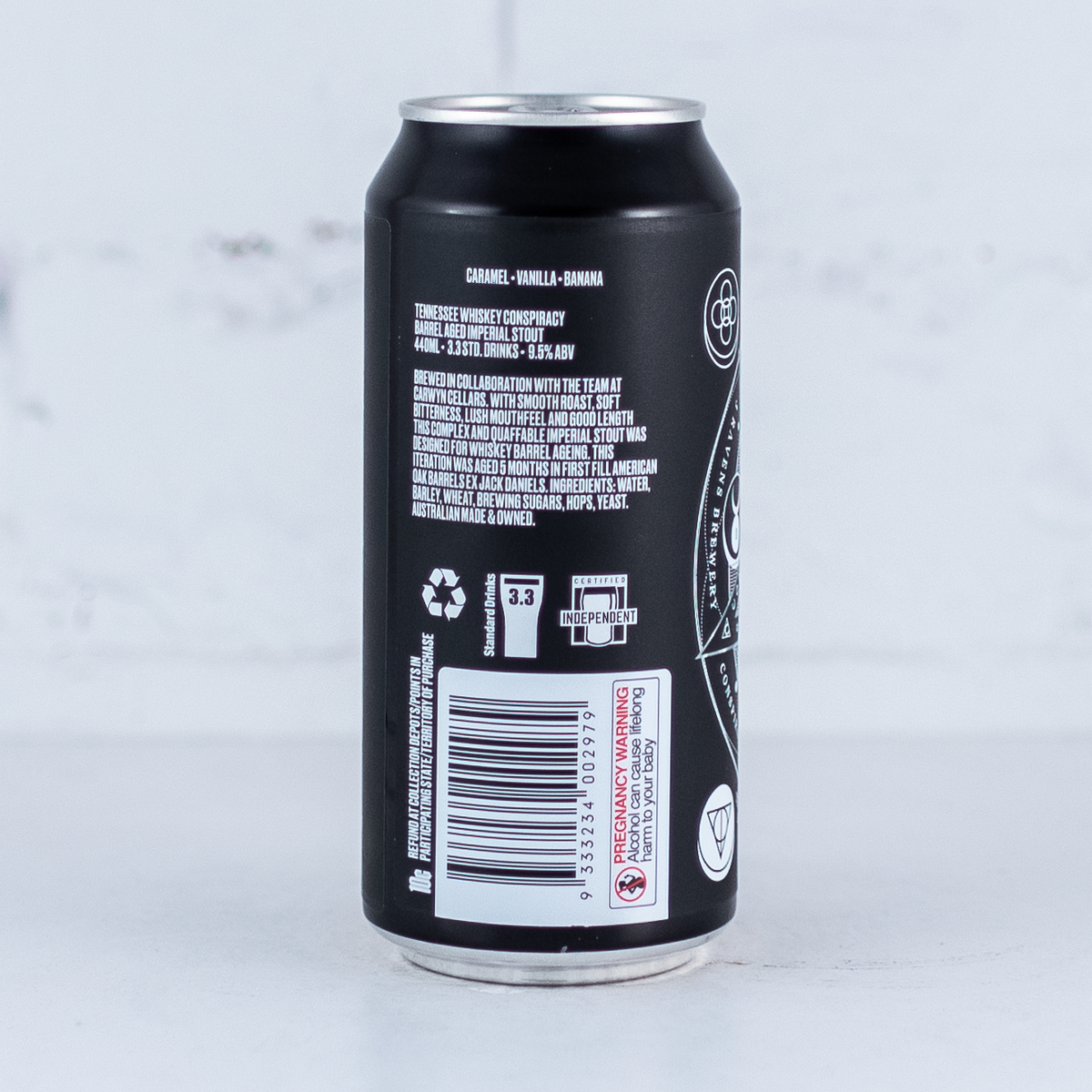 3 Ravens x Carwyn Cellars 'Tennessee Whiskey Conspiracy' BA Imperial Stout