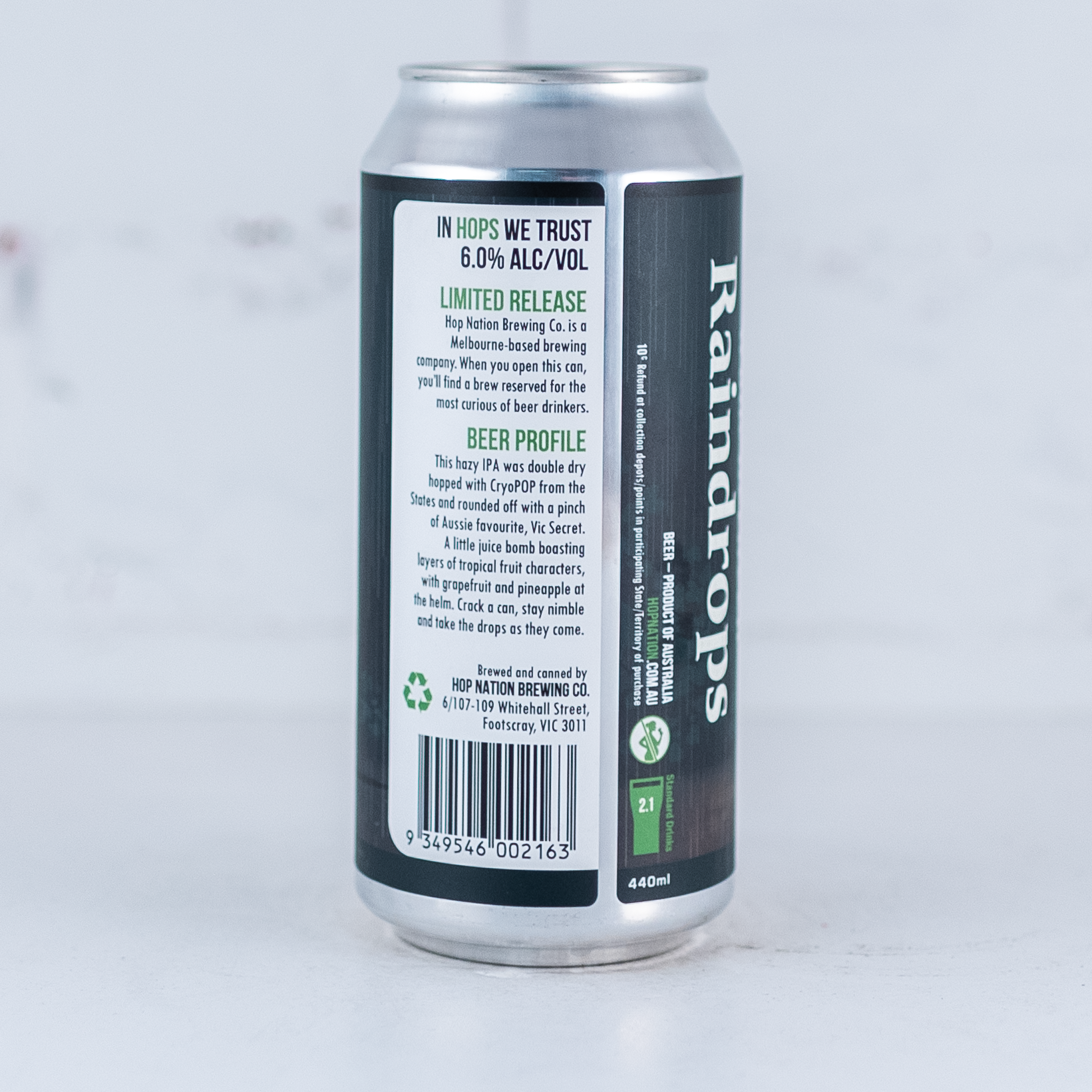 Hop Nation - Walk Between Raindrops Cryopop Hazy IPA