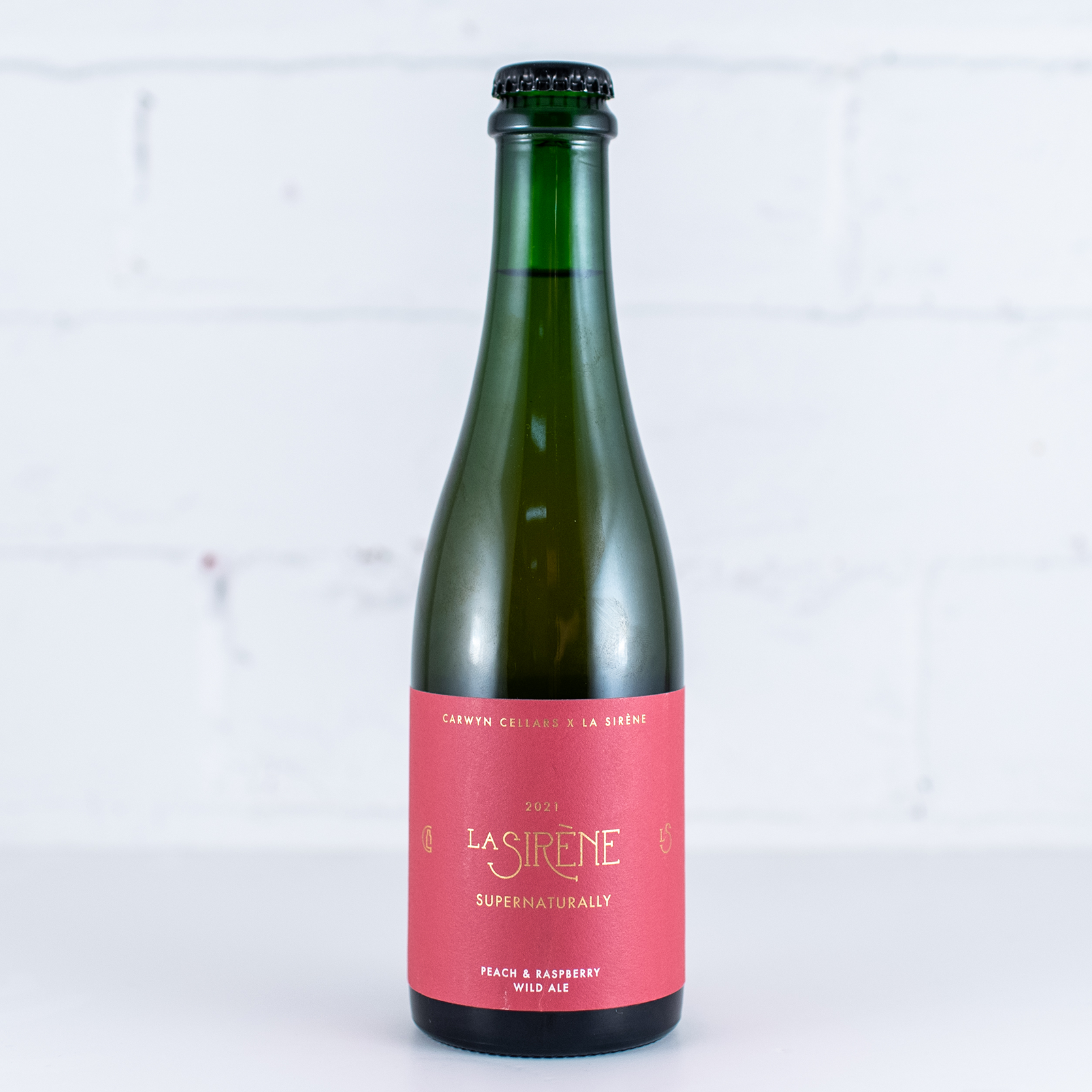 La Sirene x Carwyn Cellars 'Supernaturally Peach & Raspberry' Wild Ale 375ml