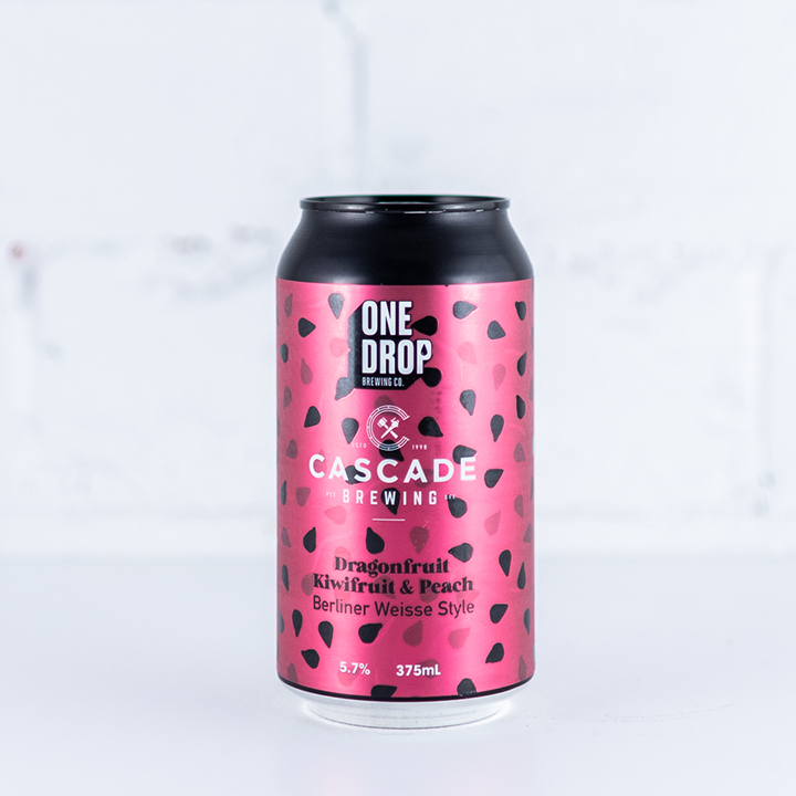 One Drop x Cascade 'Dragonfruit Kiwi & Peach' Berliner Weisse