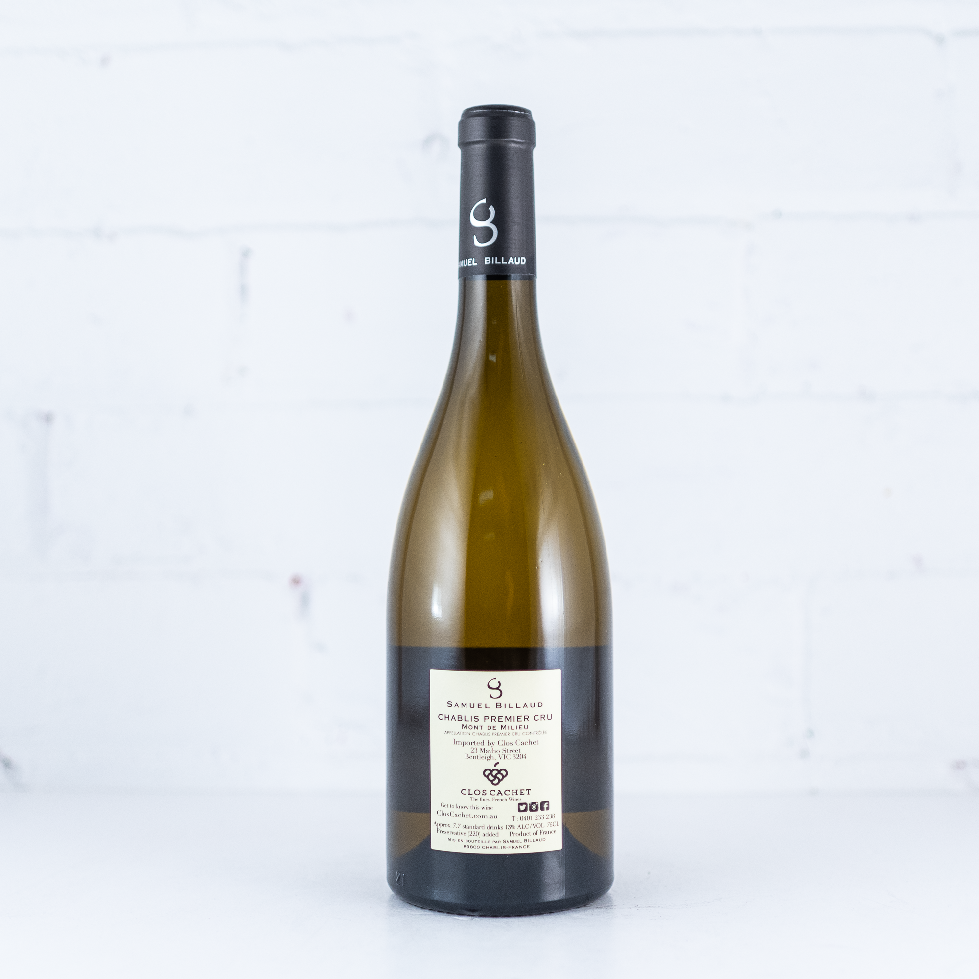 Samuel Billaud - Chablis 1er Cru Mont du Milieu 2019 750ml