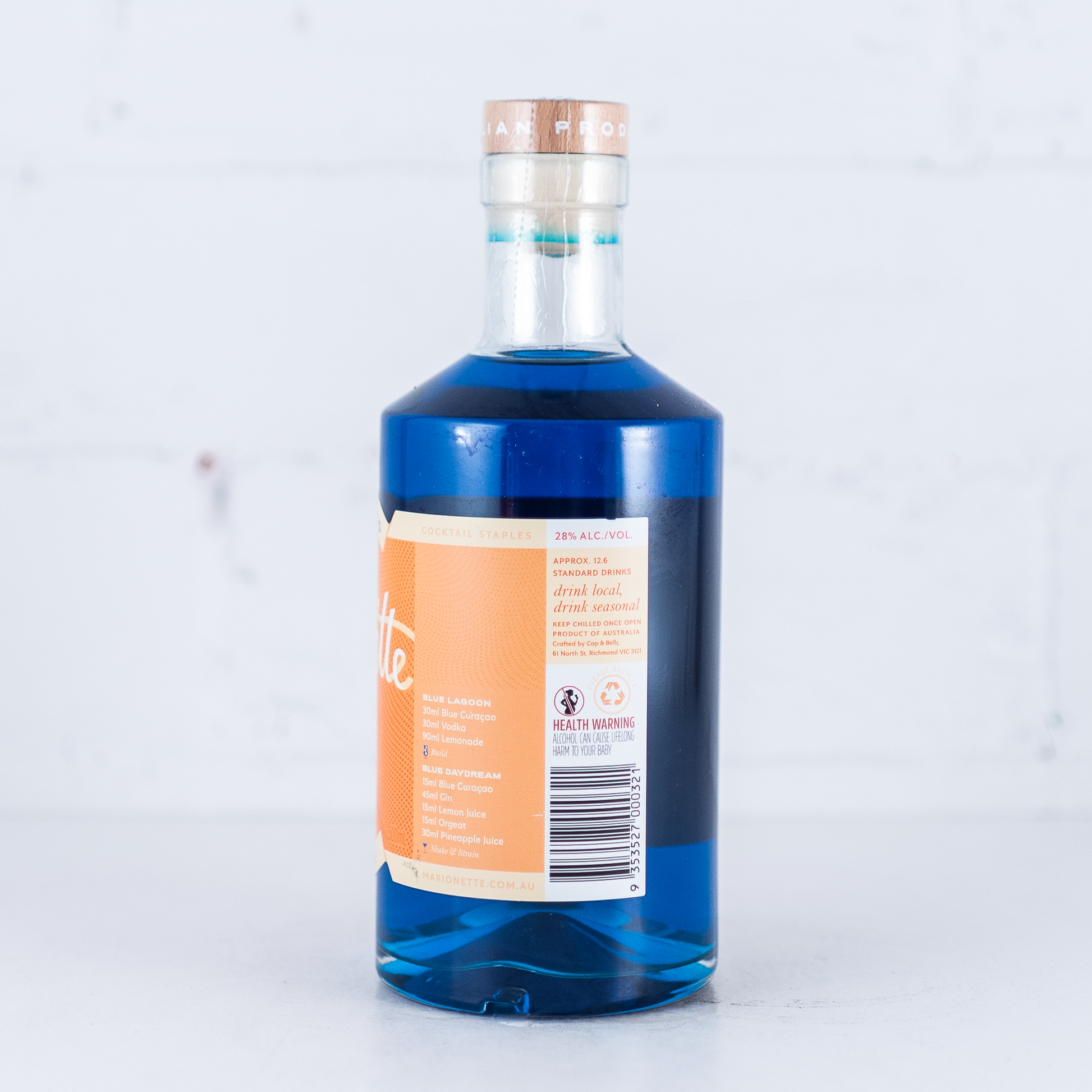 Marionette - Blue Curacao 500ml