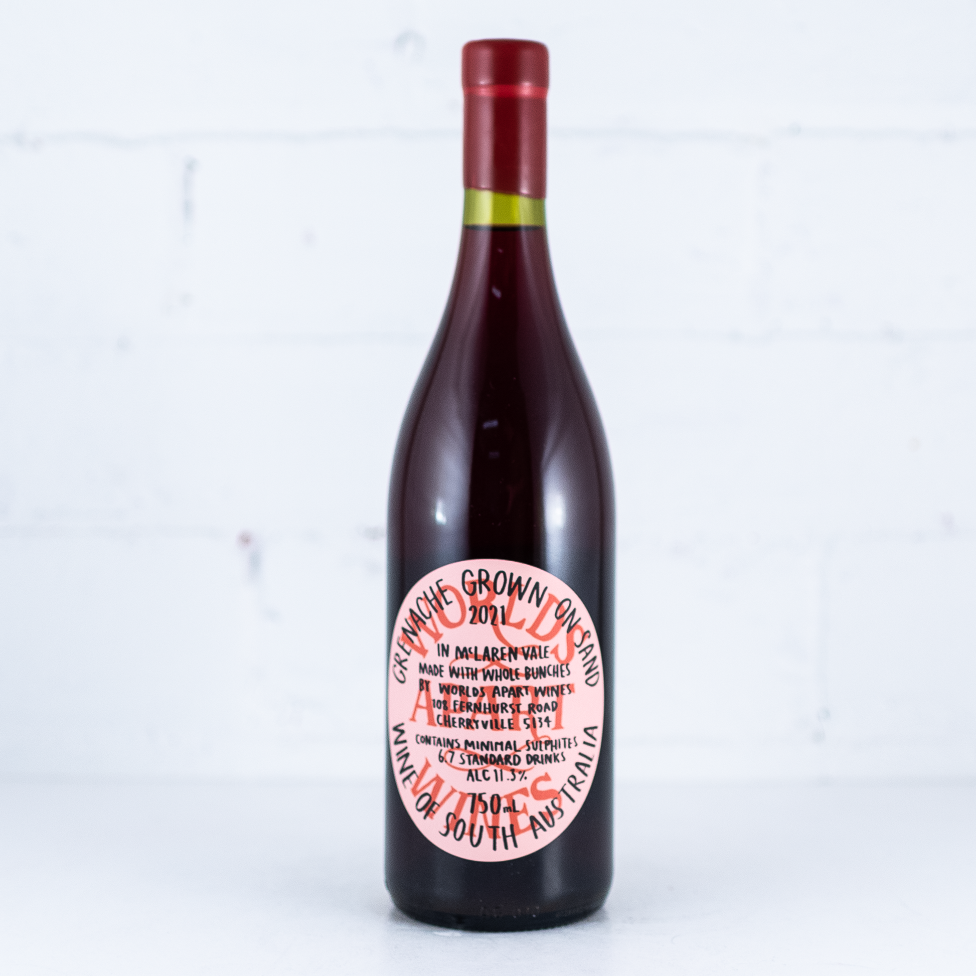Worlds Apart Wines - Blewitt Springs Grenache 750ml