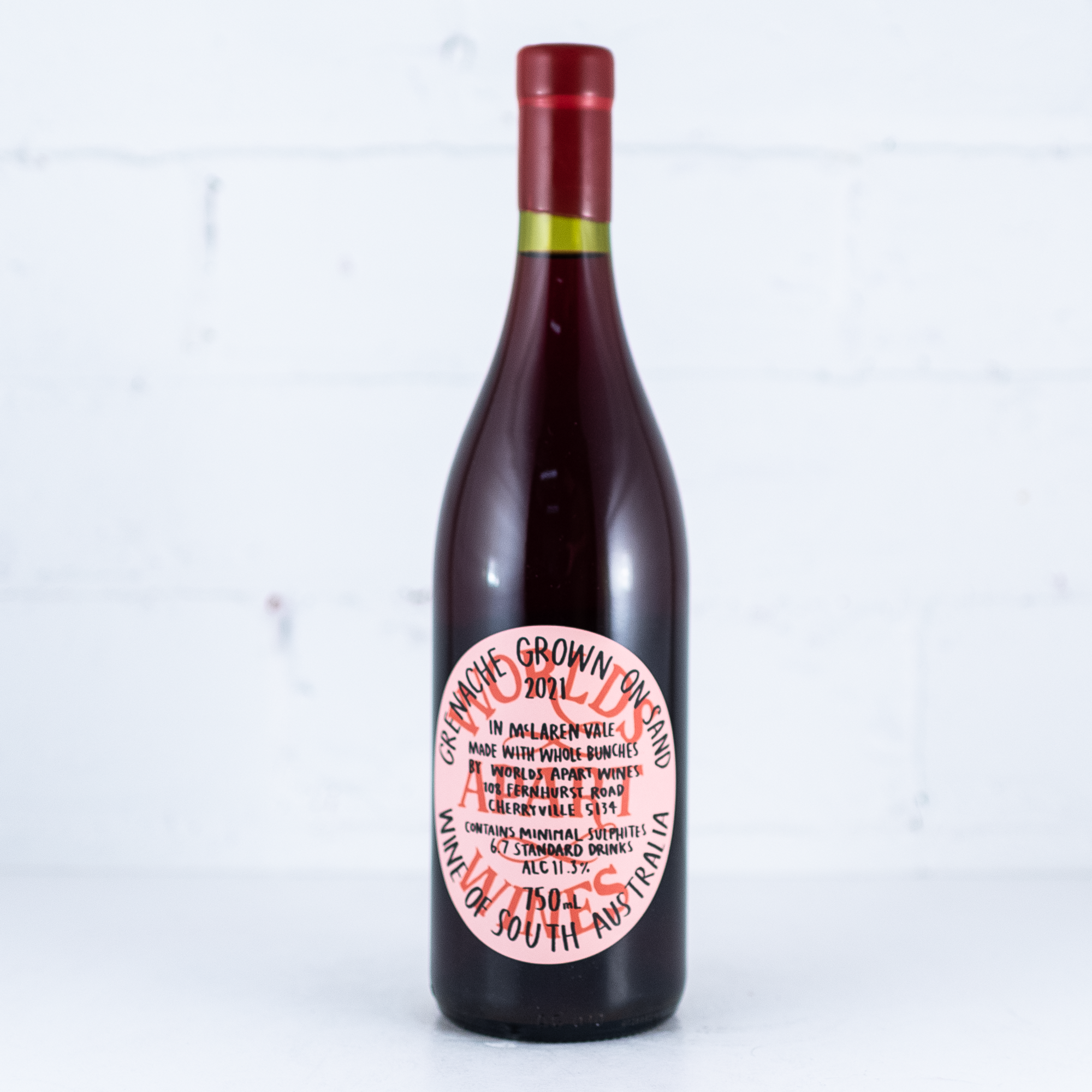 Worlds Apart Wines - Blewitt Springs Grenache 750ml