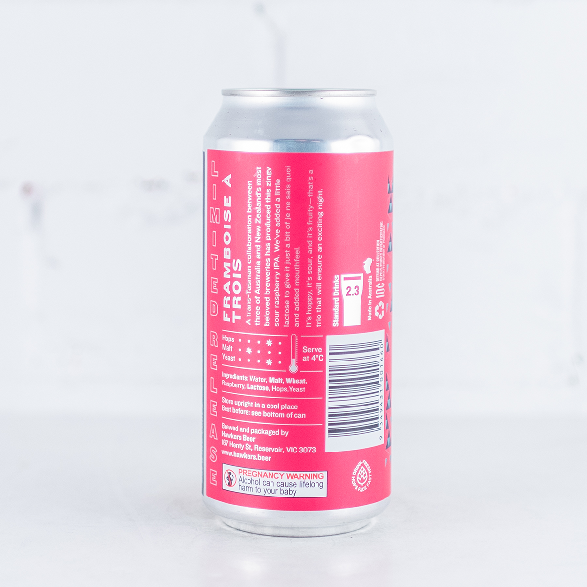 Hawkers x Wheaty x Liberty 'Framboise a Trois' Sour IPA