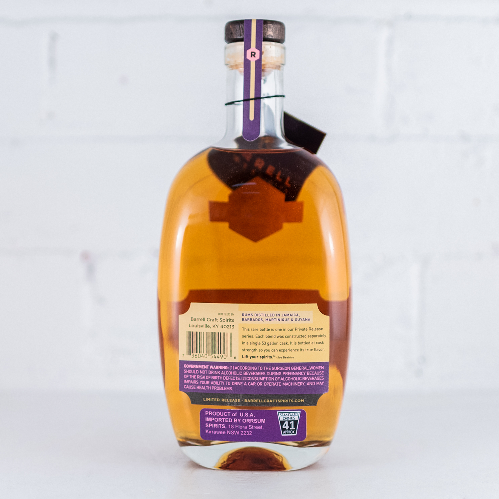 Barrell - Rum Private Release J657 Cask Strength 750ml