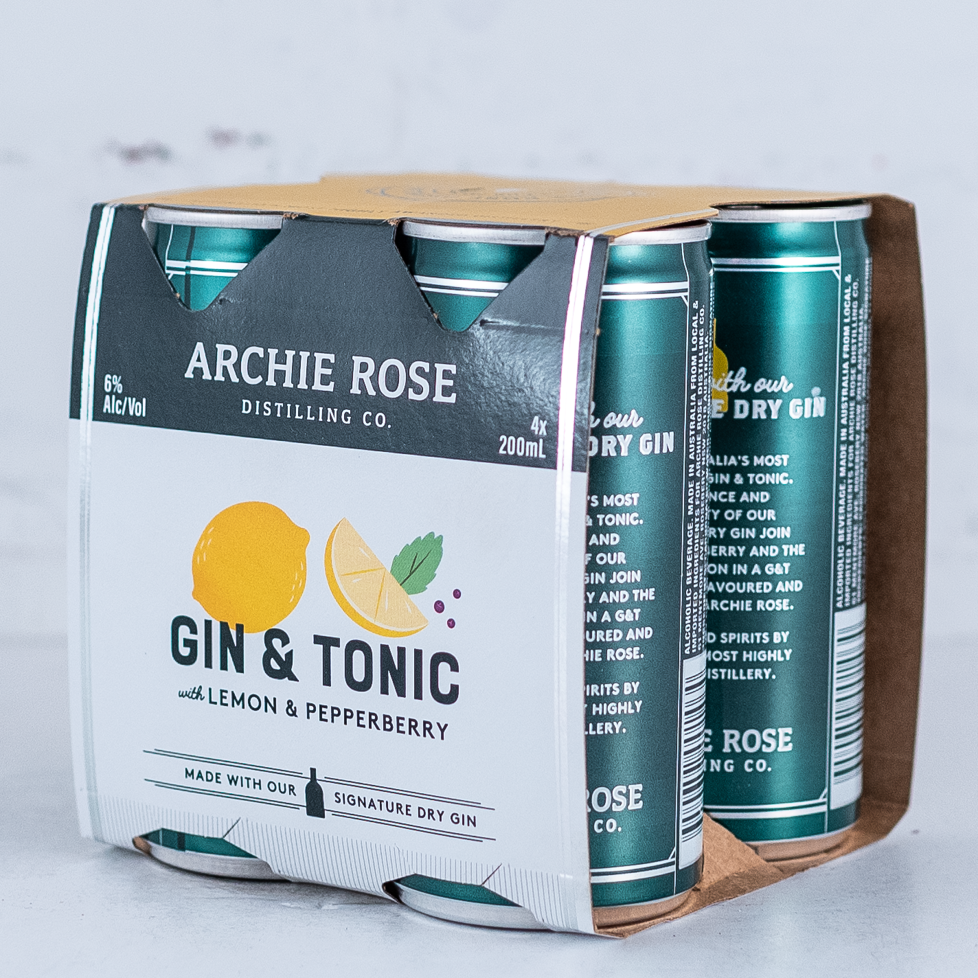 Archie Rose - Gin & Tonic with Lemon & Pepperberry