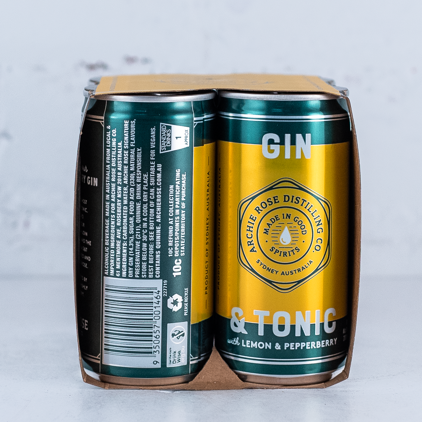 Archie Rose - Gin & Tonic with Lemon & Pepperberry