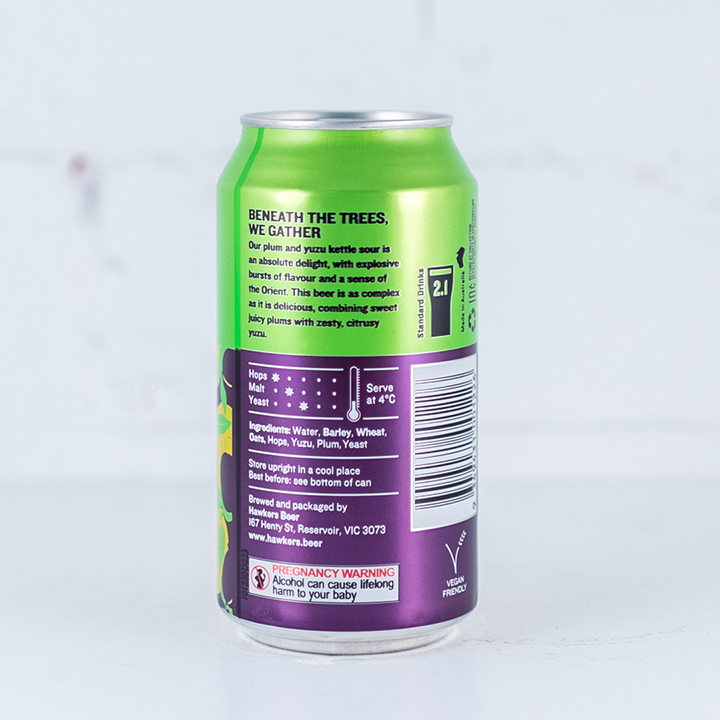 Hawkers - Beneath the Trees We Gather Yuzu & Plum Sour