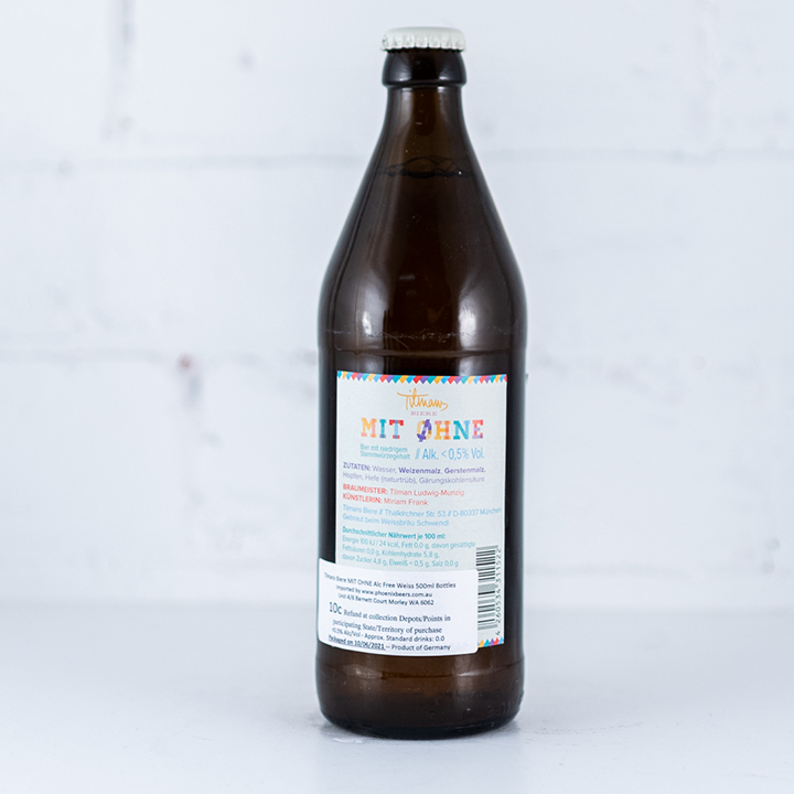 Tilmans - Mit Ohne Alcohol Free Wheat Beer 500ml