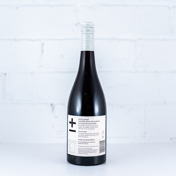 Plus & Minus - Alcohol Free Shiraz 750ml