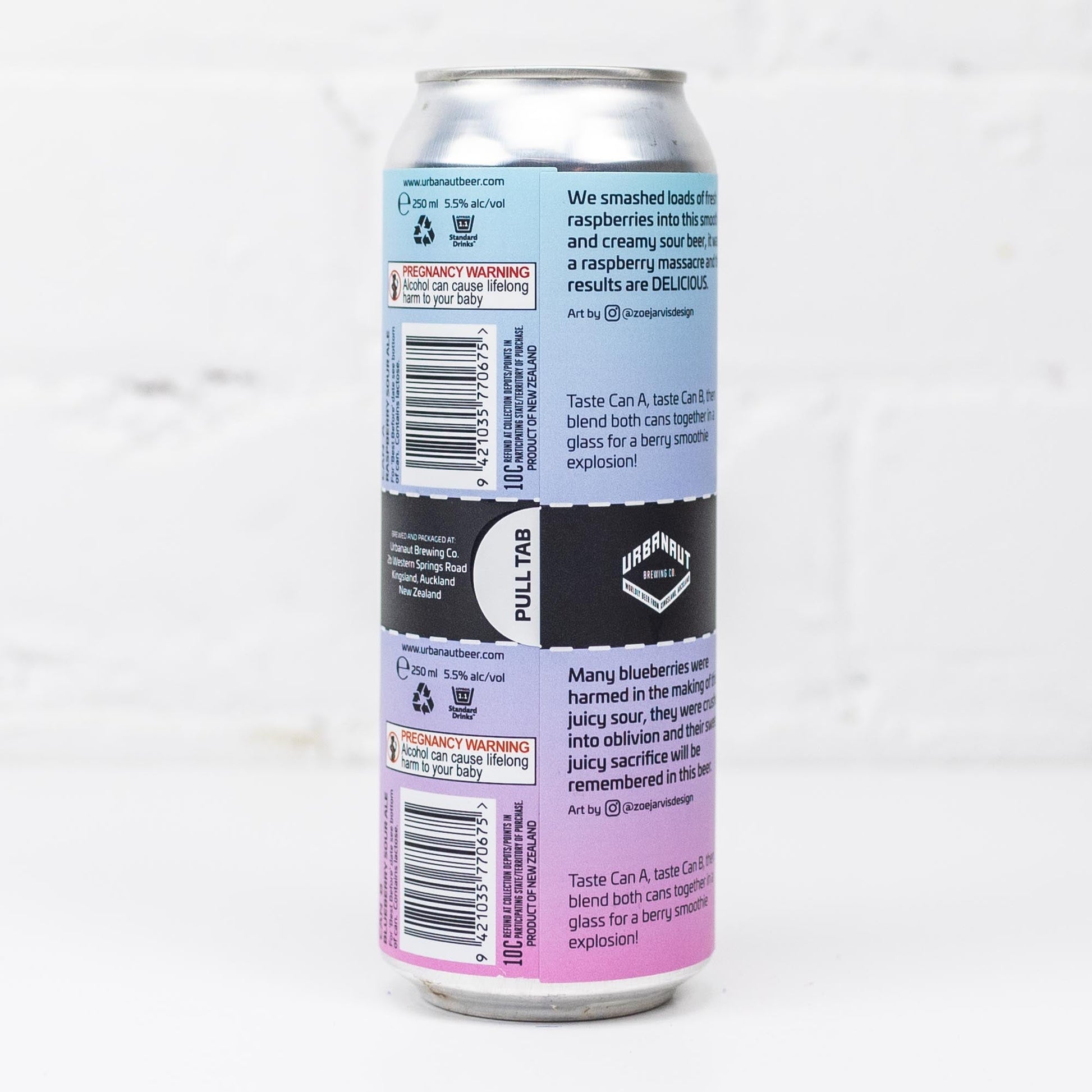 Urbanaut - Beer Blender Raspberry & Blueberry Sour 500ml