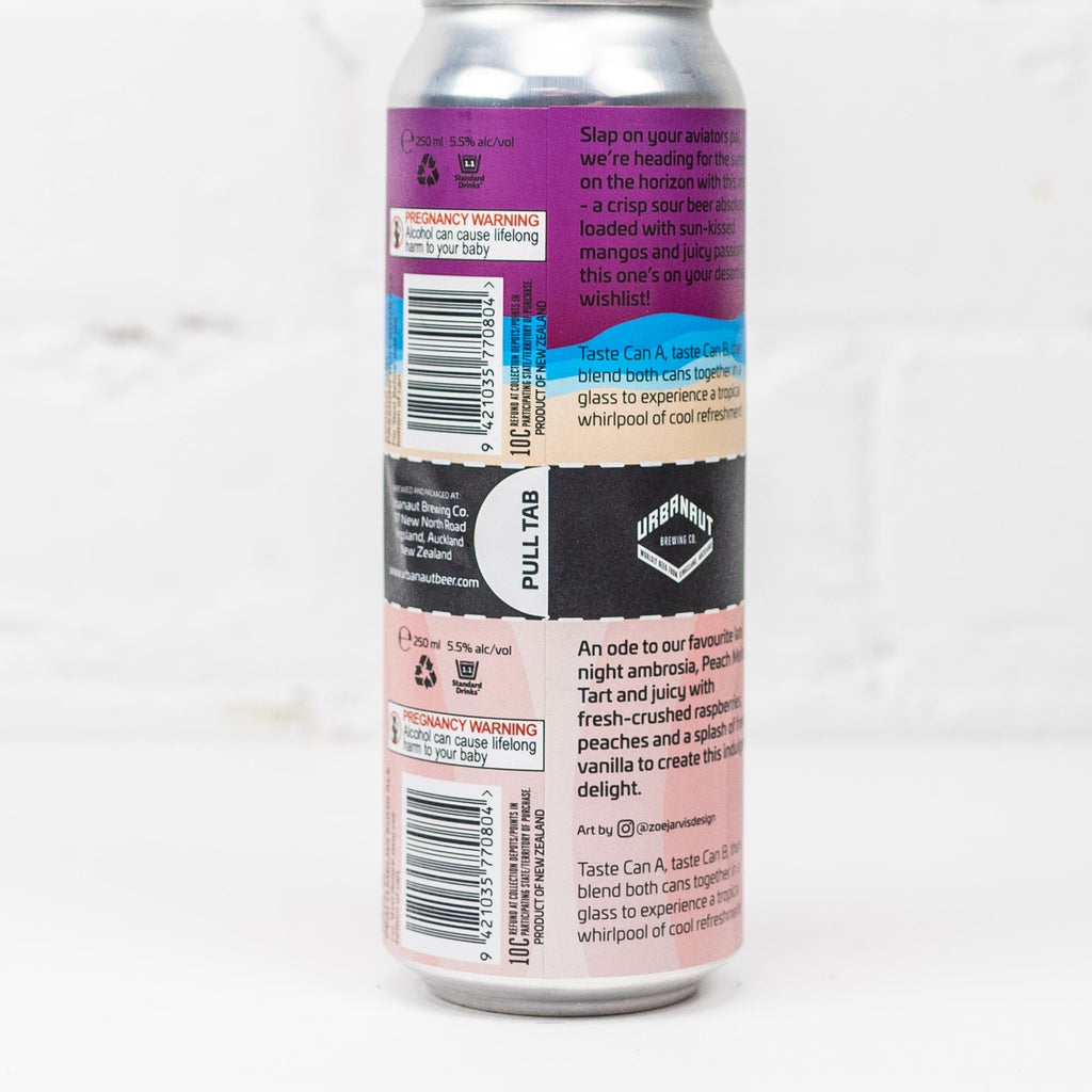 Urbanaut - Beer Blender Mango & Passionfruit, Peach Melba Sour 500ml