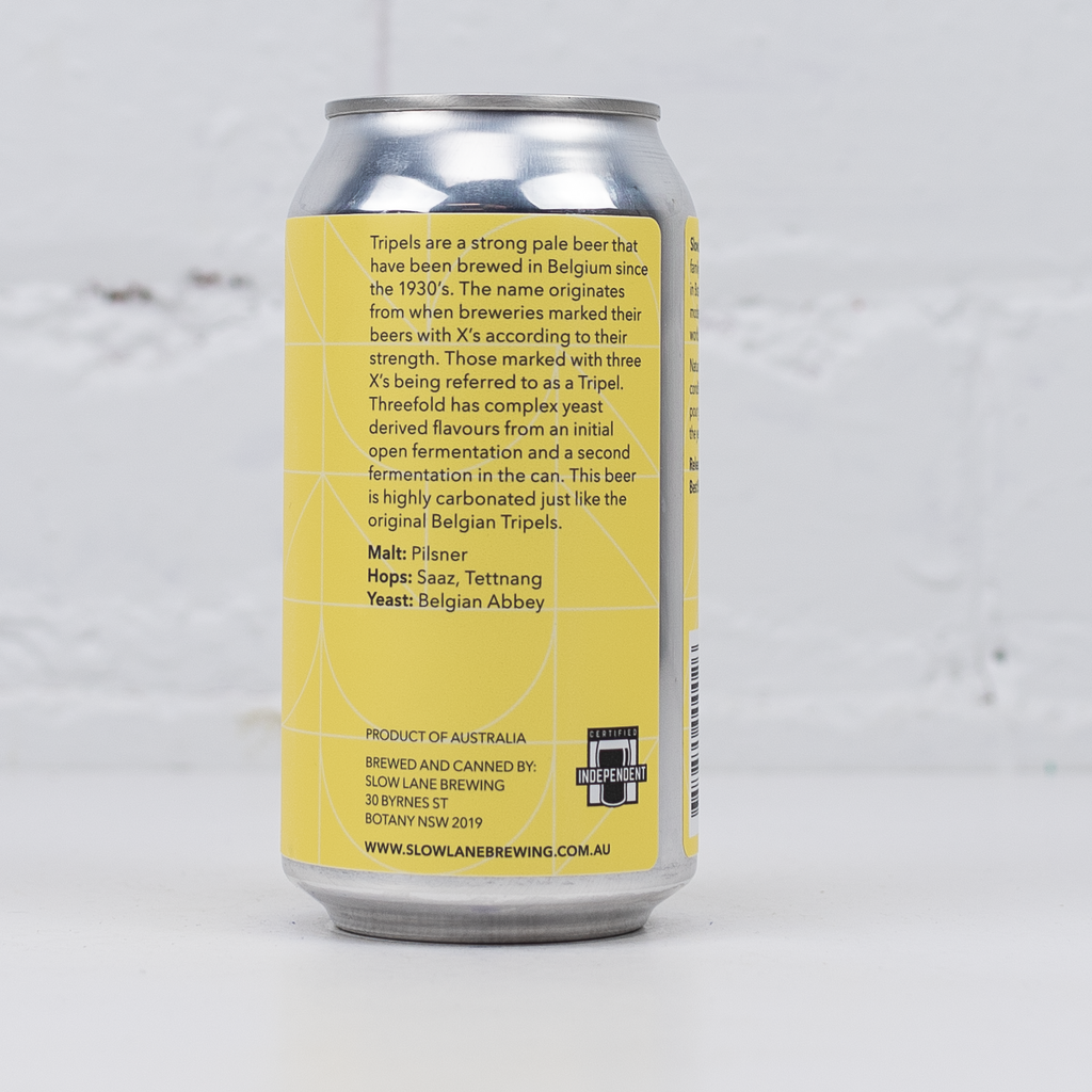 Slow Lane - Threefold Belgian Tripel
