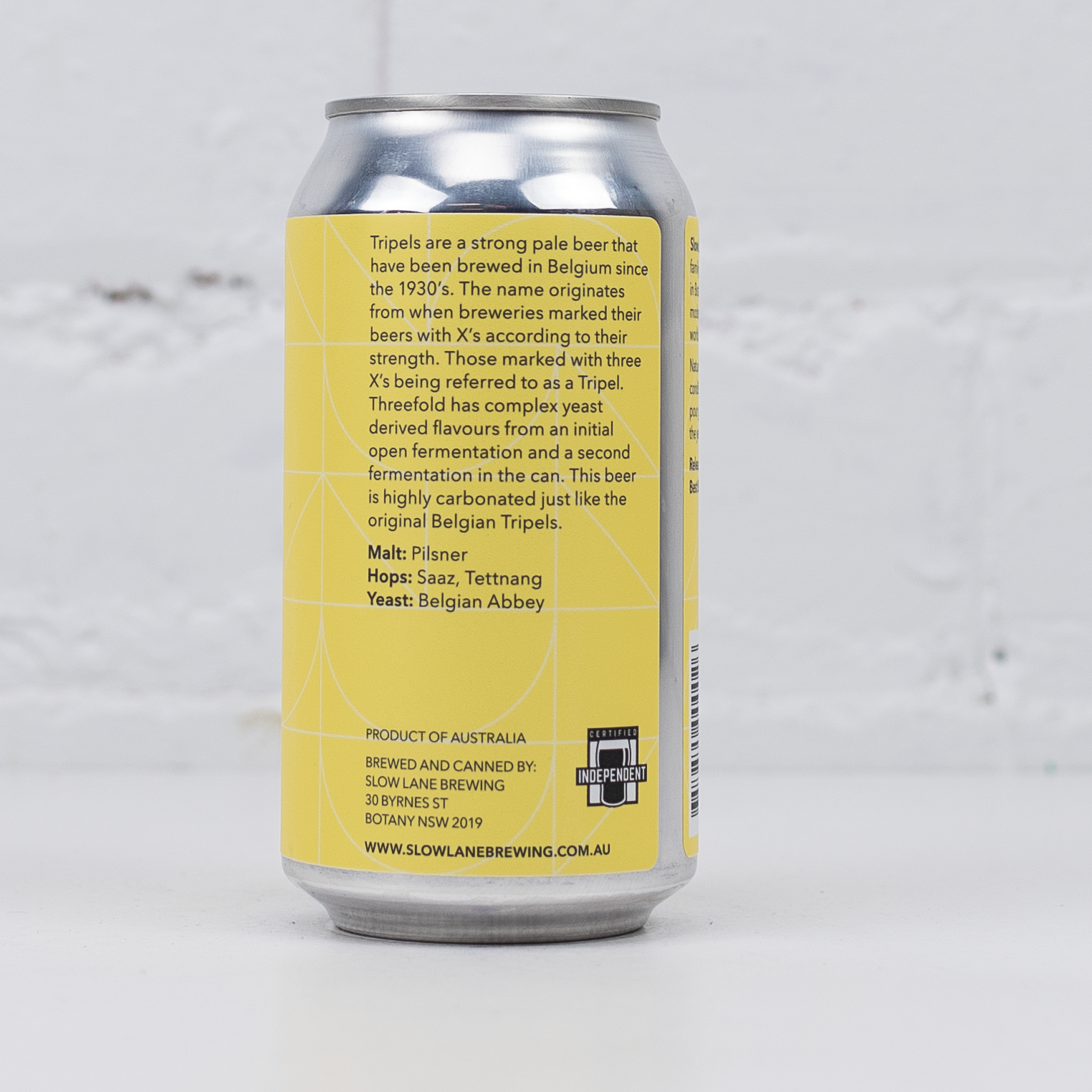 Slow Lane - Threefold Belgian Tripel