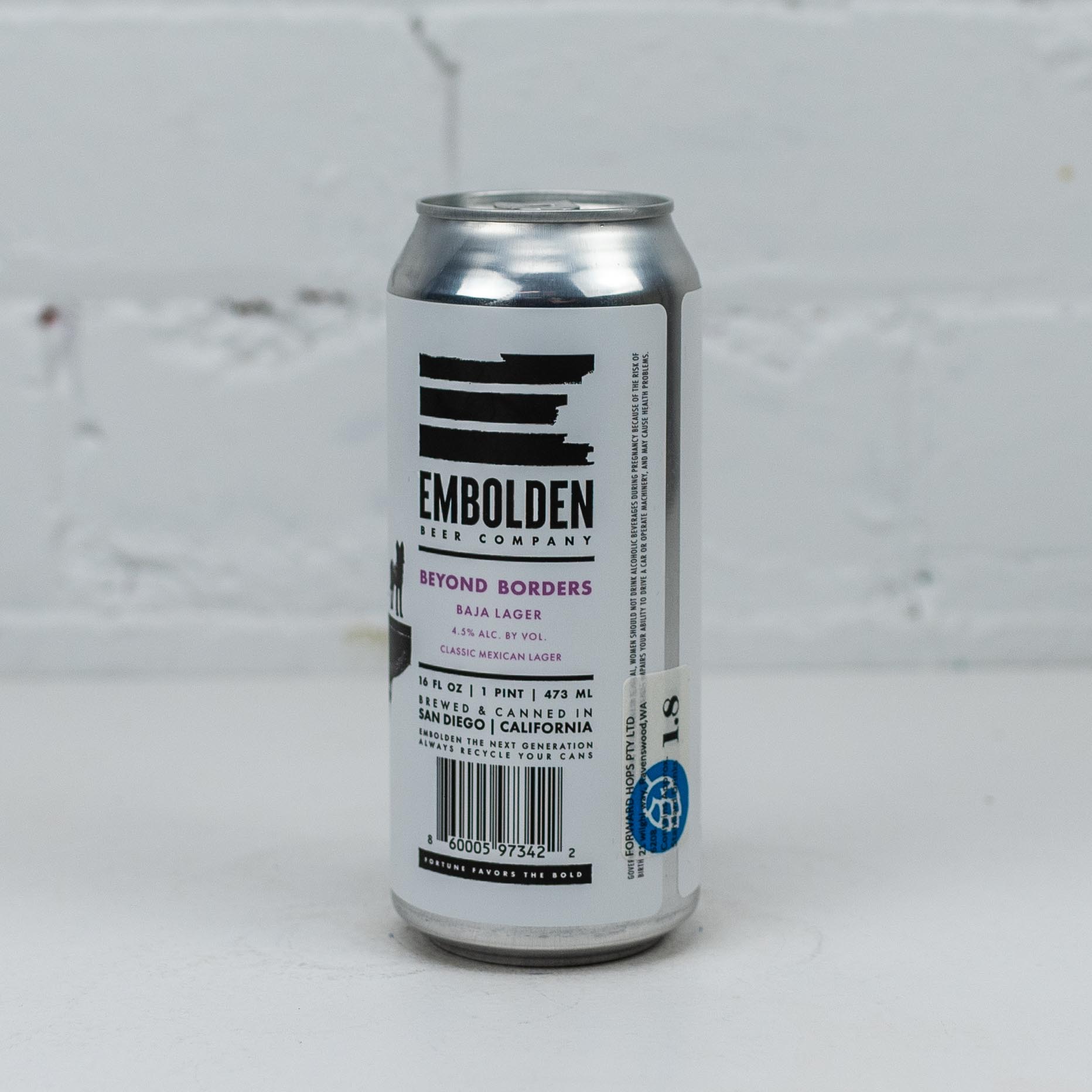 Embolden - Beyond Borders Baja Lager 473ml