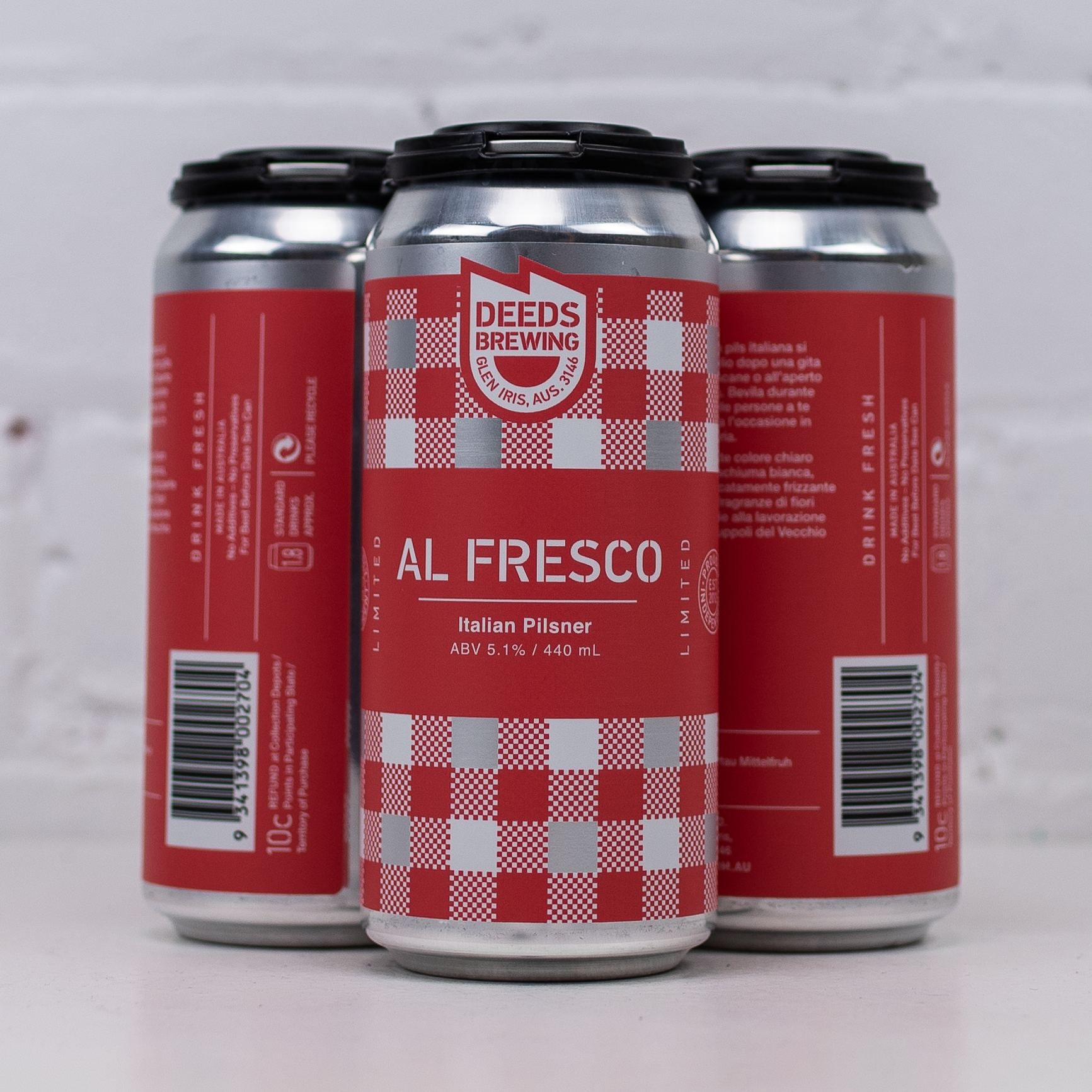 Deeds - Al Fresco Italian Pilsner