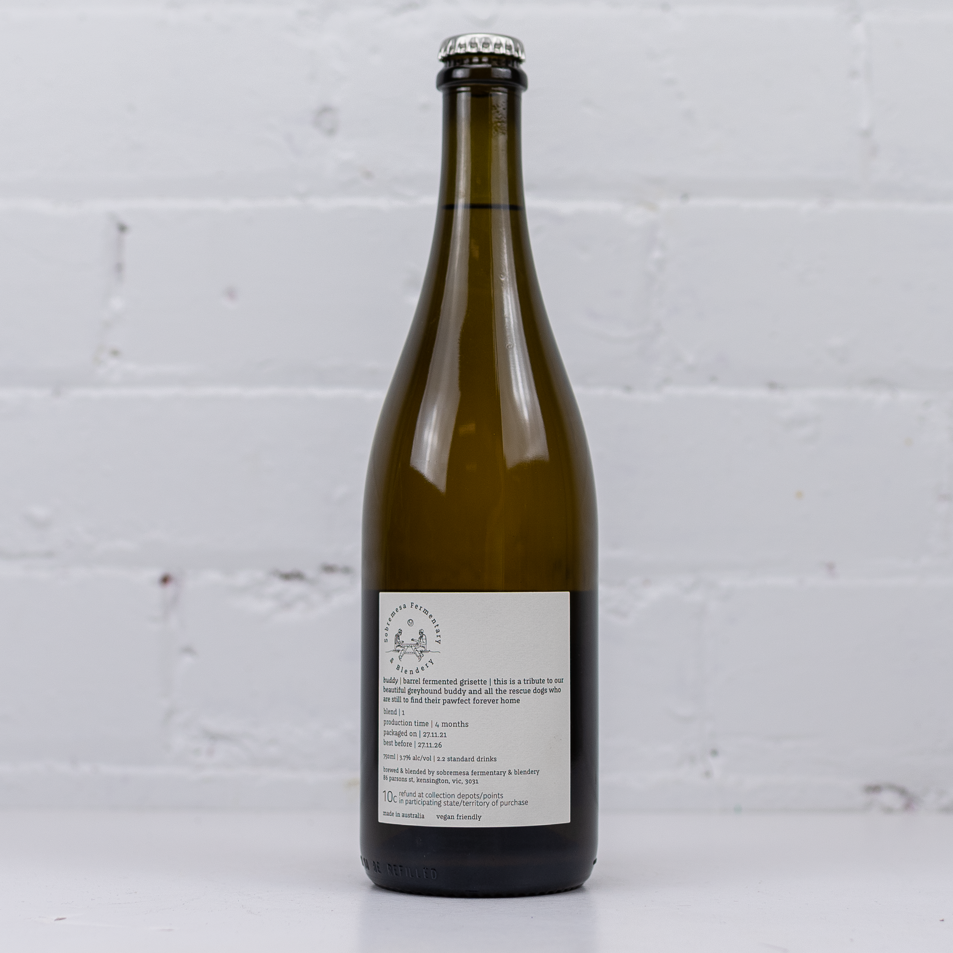Sobremesa - Buddy Barrel Fermented Grisette 750ml