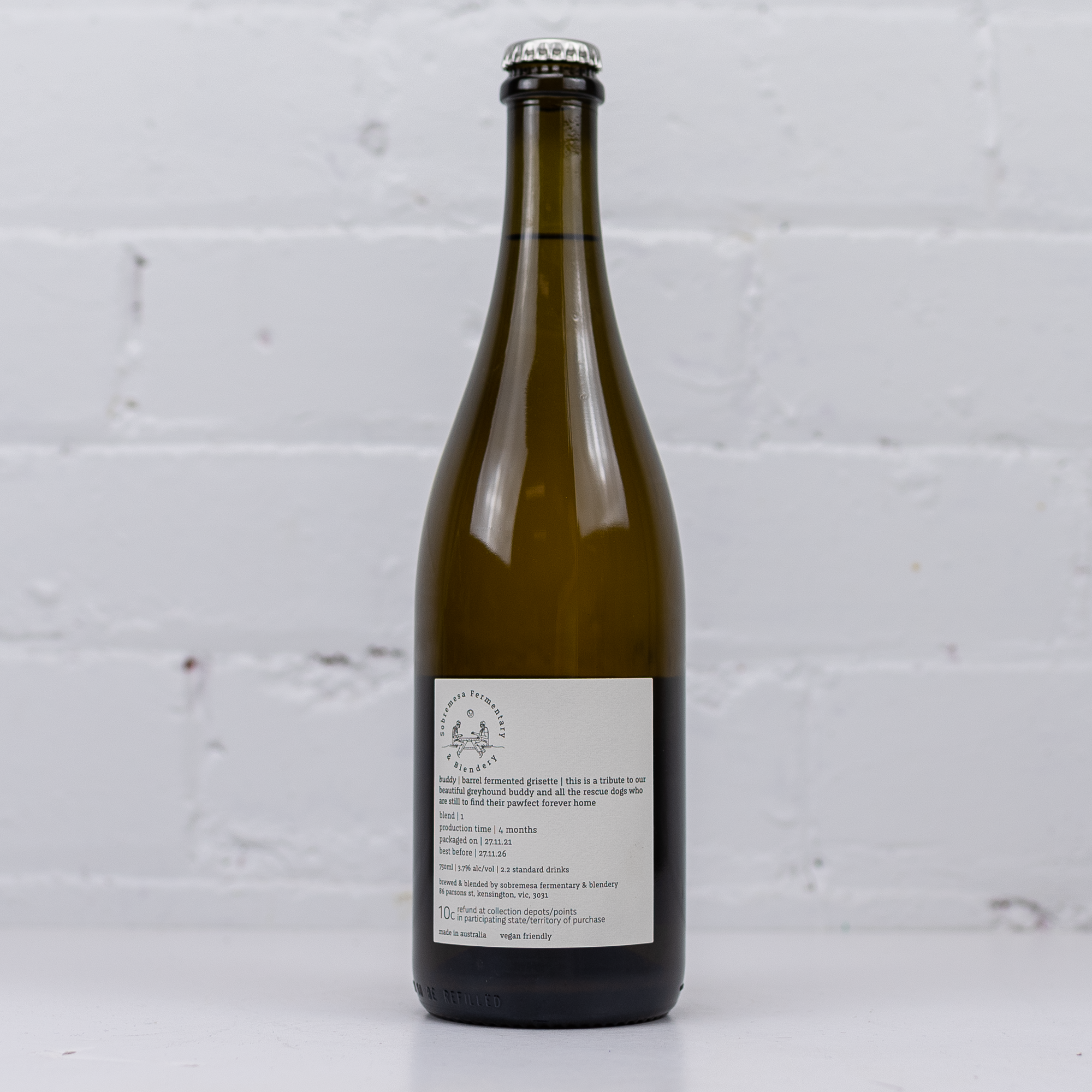 Sobremesa - Buddy Barrel Fermented Grisette 750ml