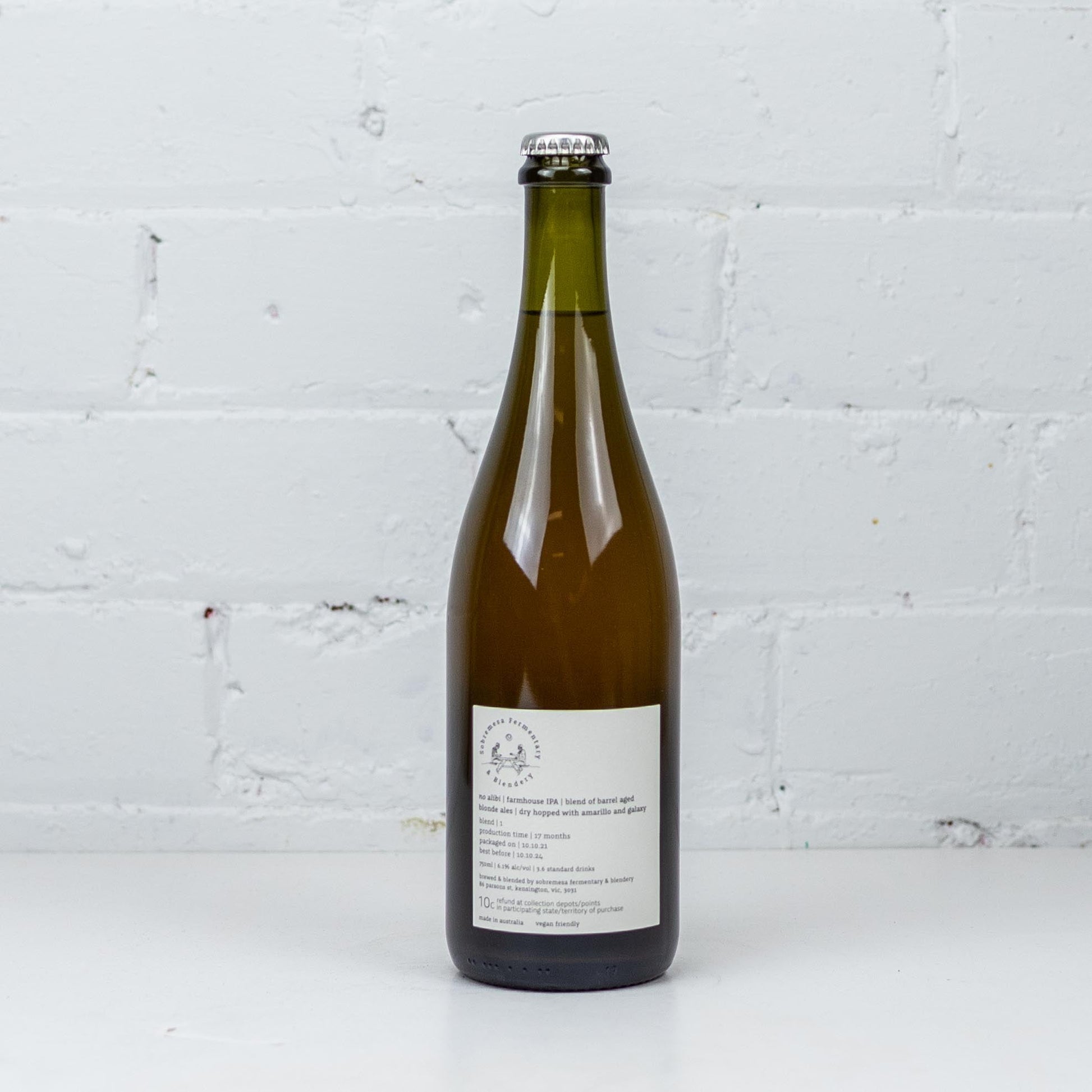 Sobremesa - No Alibi Farmhouse IPA 750ml