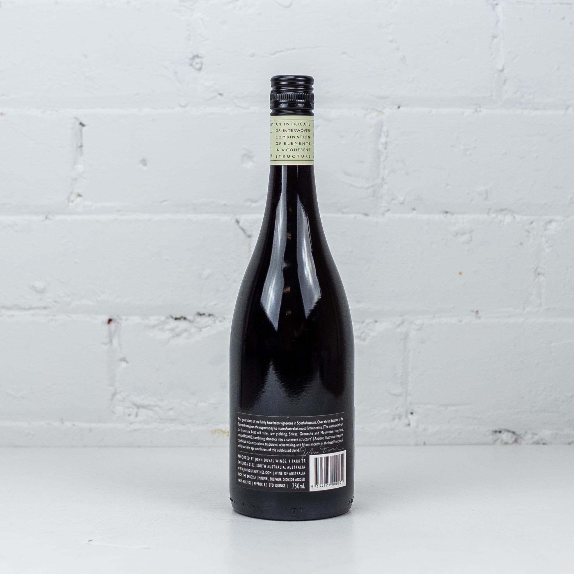 John Duval - Plexus Red 2017 750ml