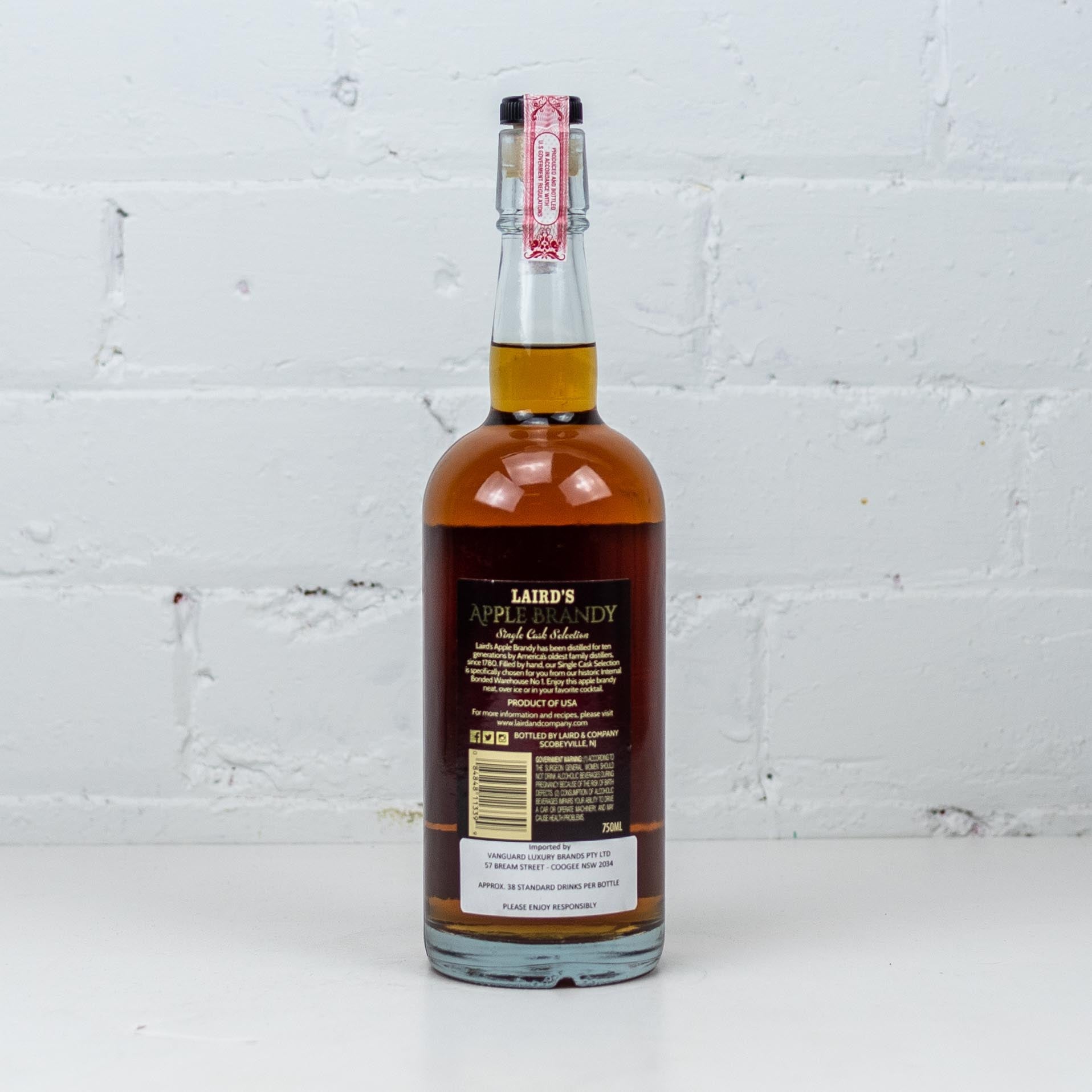 Laird's - Apple Brandy Single Cask Selection 64.35% 750ml