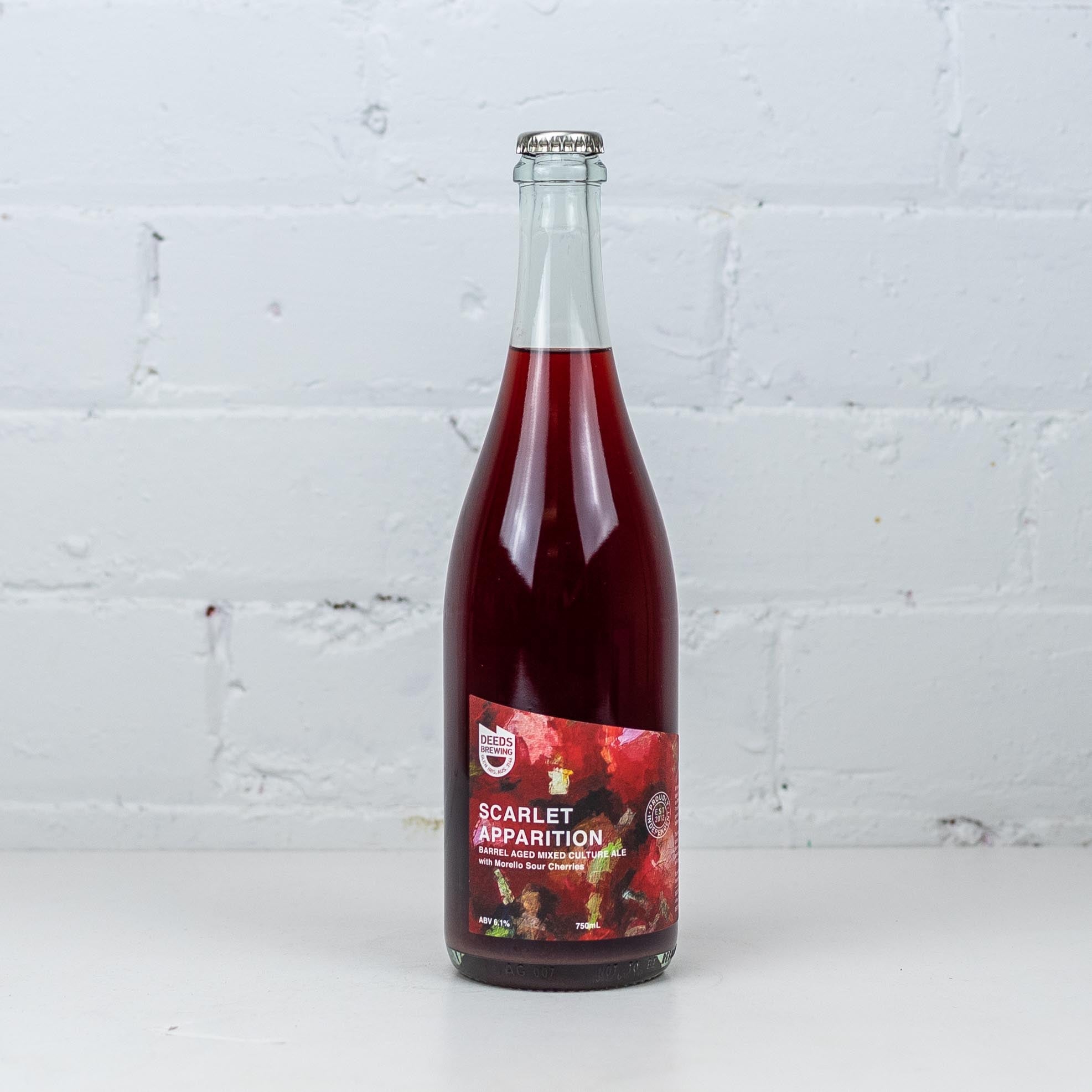 Deeds - Scarlet Apparition BA Mixed Culture Ale with Morello Cherries 750ml