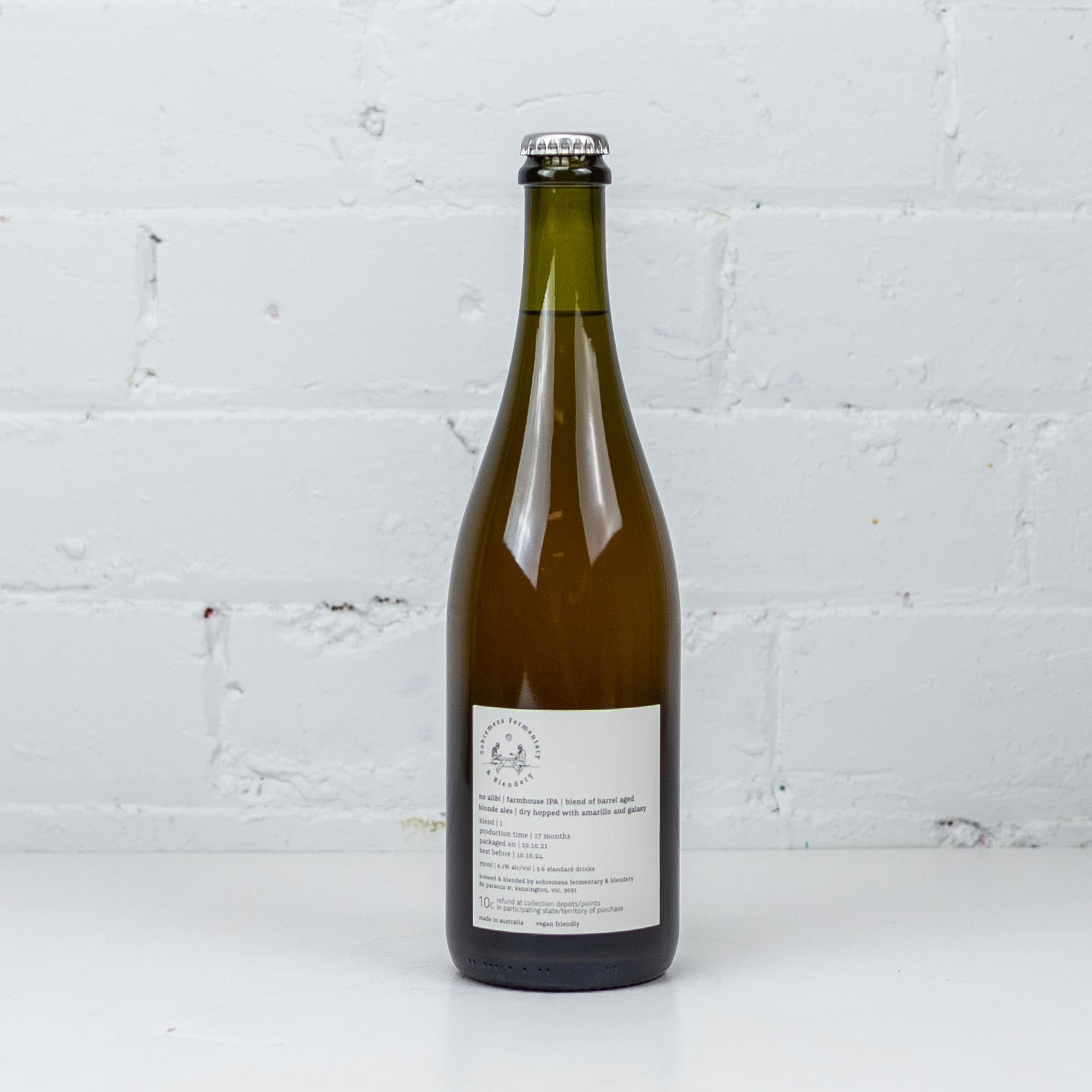Sobremesa - No Alibi Farmhouse IPA 750ml