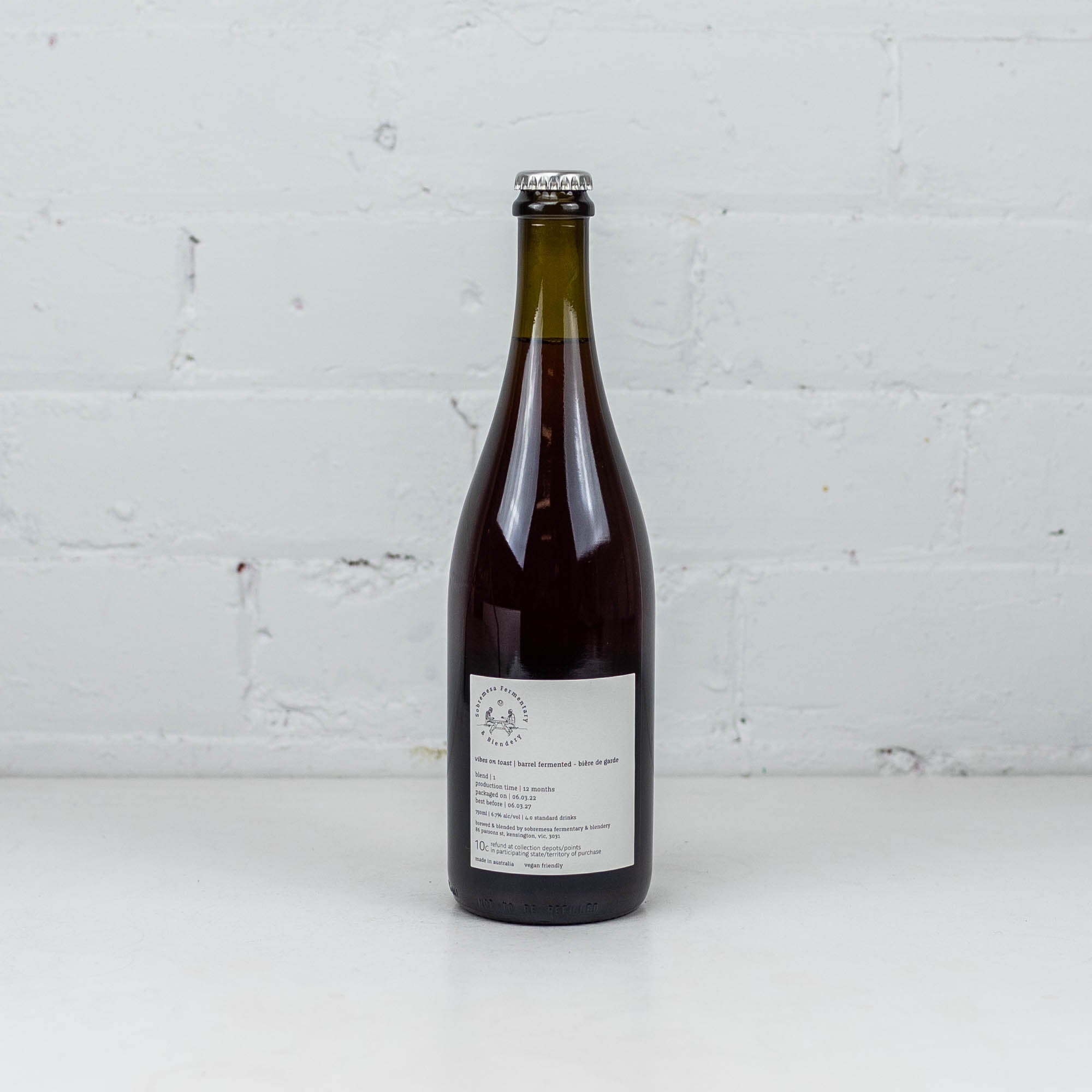 Sobremesa - Vibes on Toast Biere de Garde 750ml