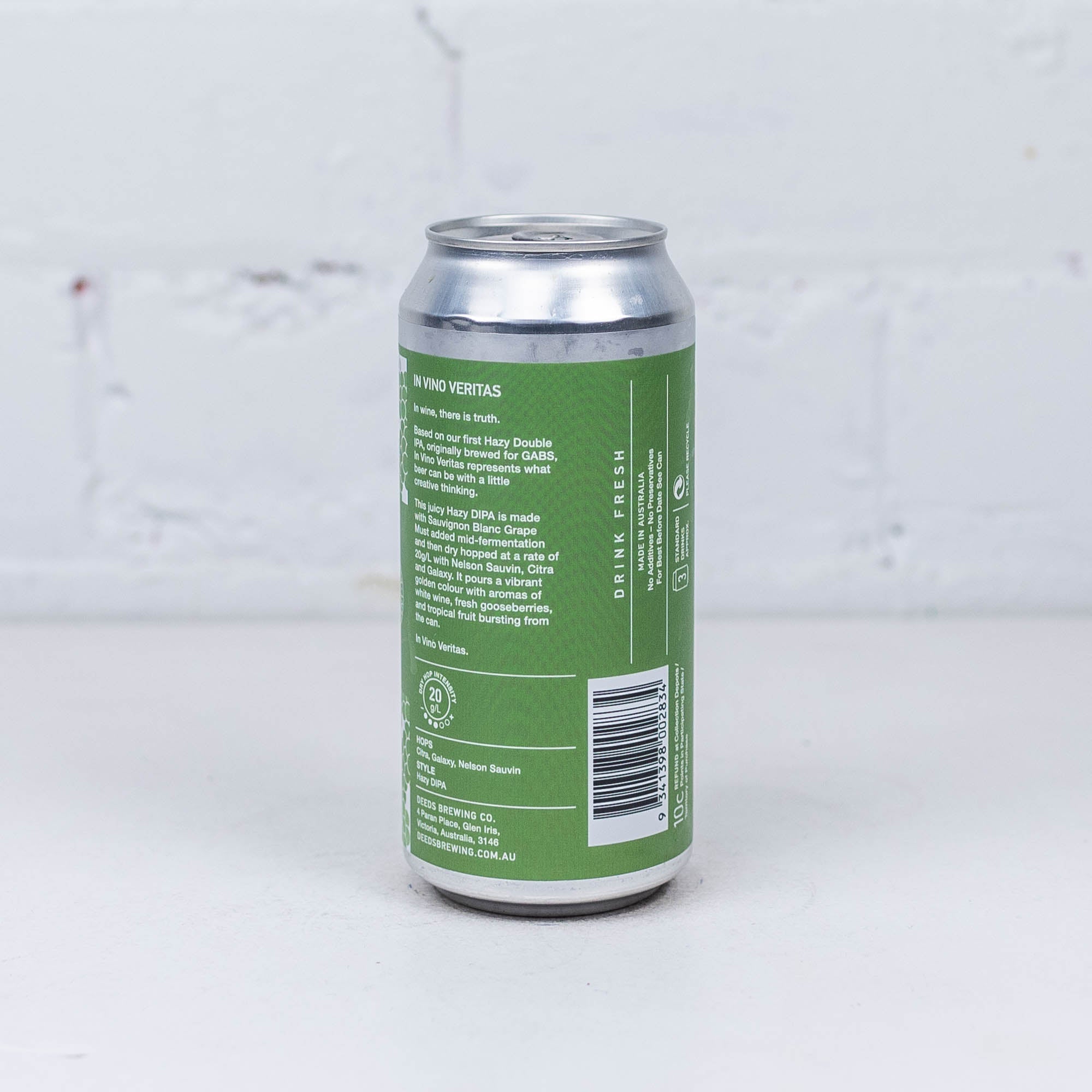 Deeds - In Vino Veritas Hazy Sauvignon Blanc DIPA